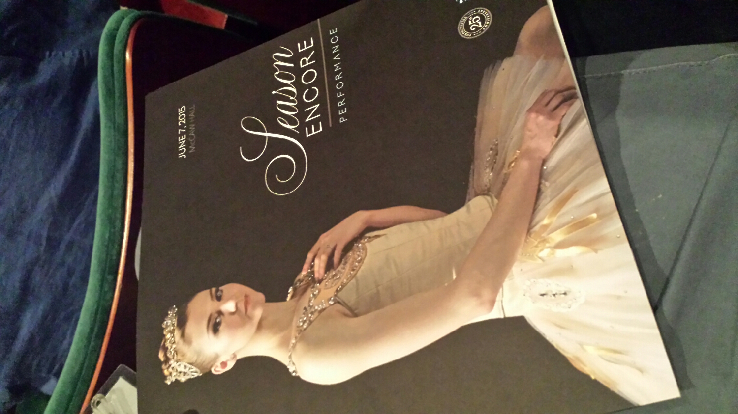 I'm never losing this playbill!