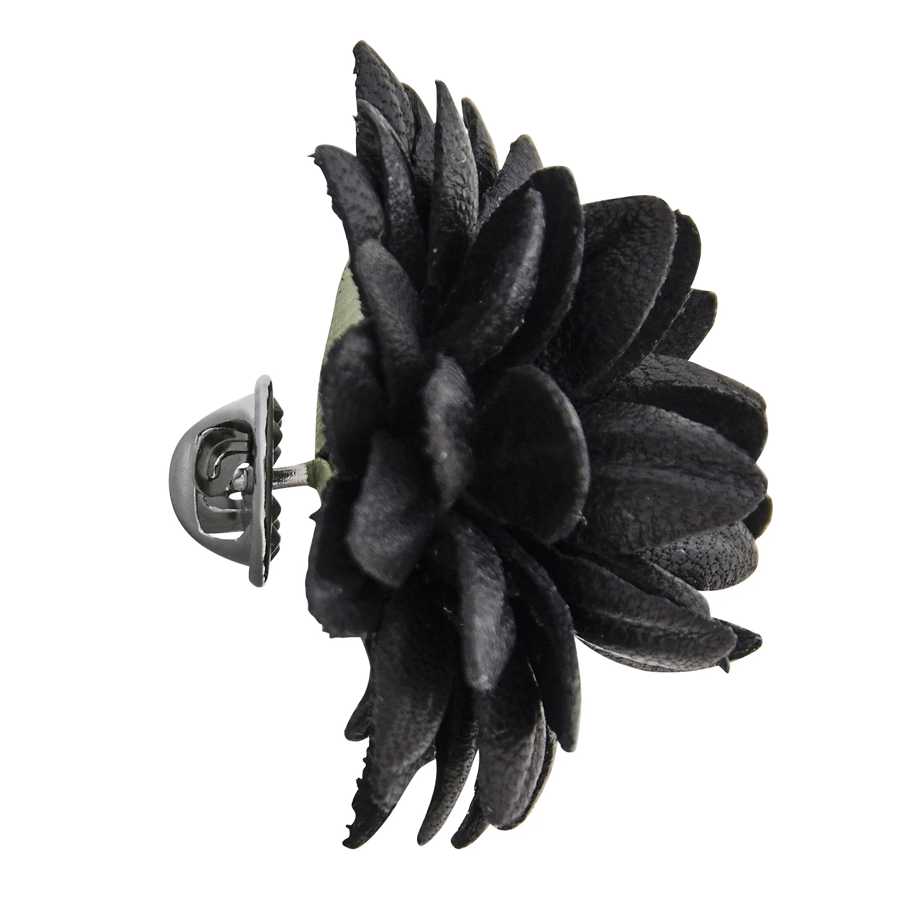 Fleur'd Pins FW15 Black Leather Fleur - Profile.jpg