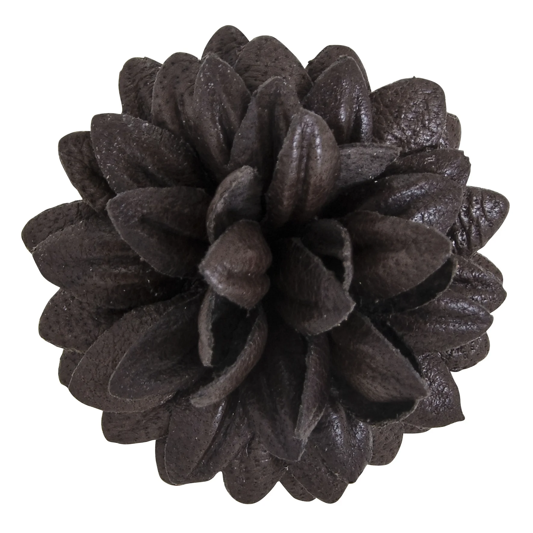Fleur'd Pins FW15 Brown Leather Fleur - Front.jpg
