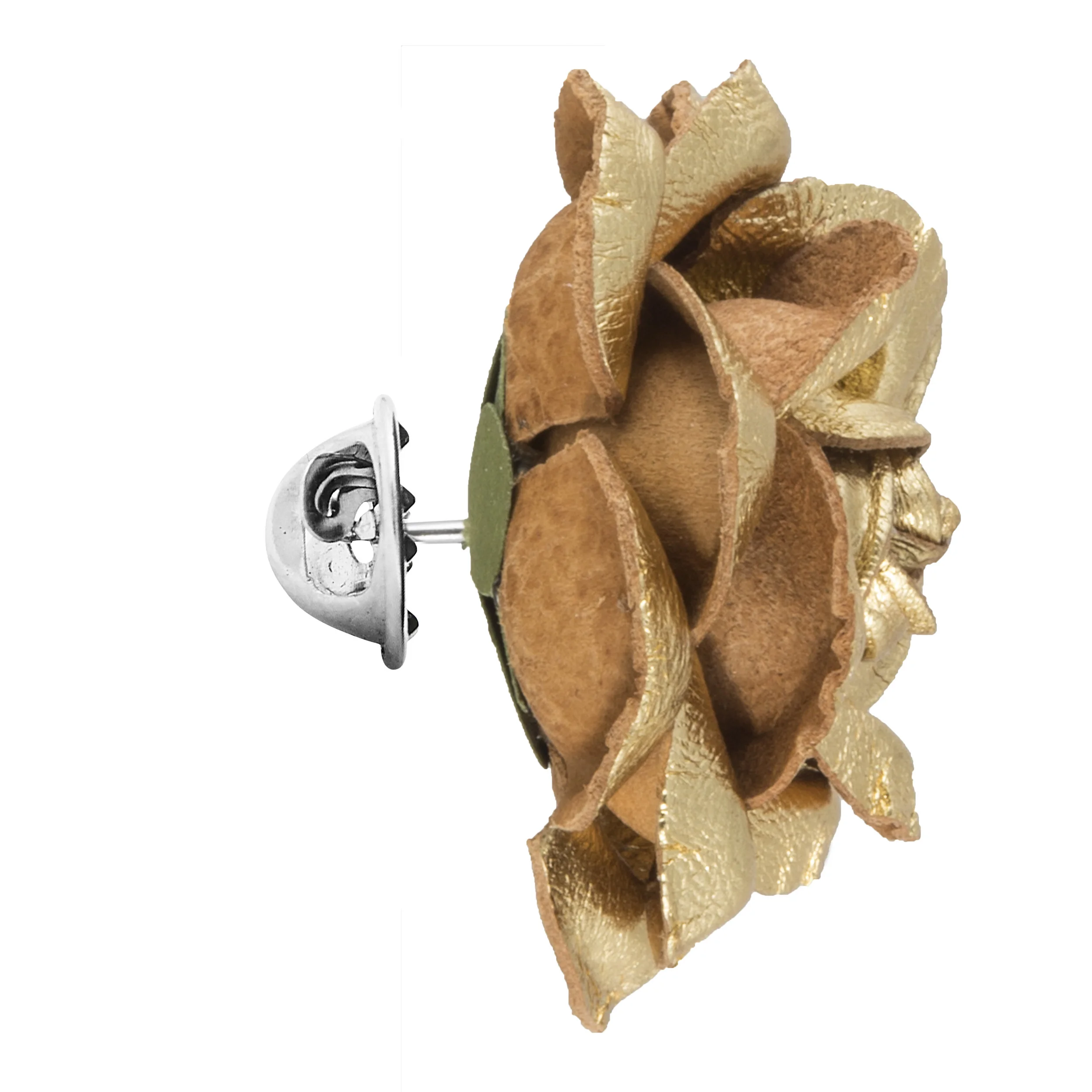 Fleur'd Pins Gold Leather Ella Rose - profile.jpg