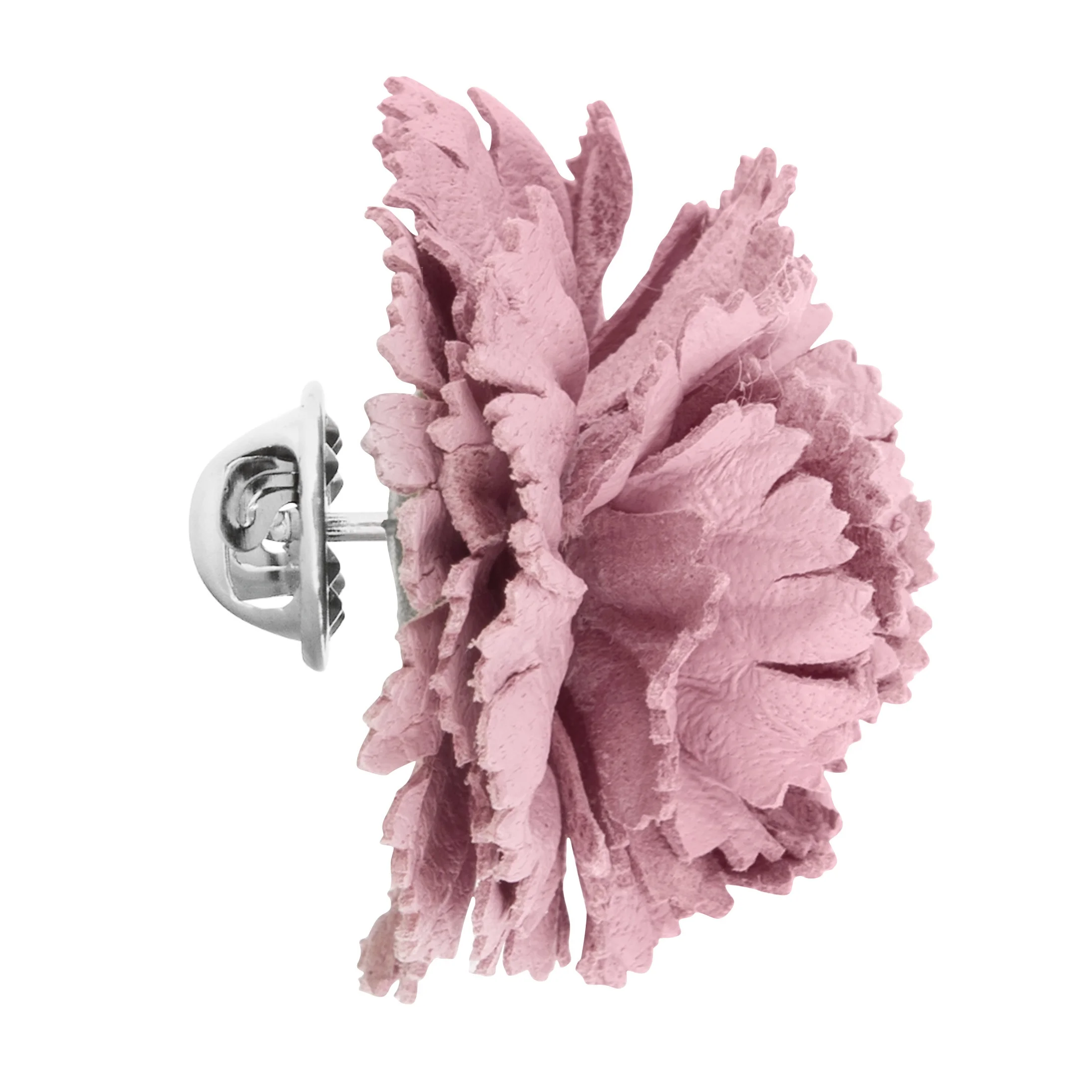 Fleur'd Pins Pink Leather Carnation - Profile.jpg