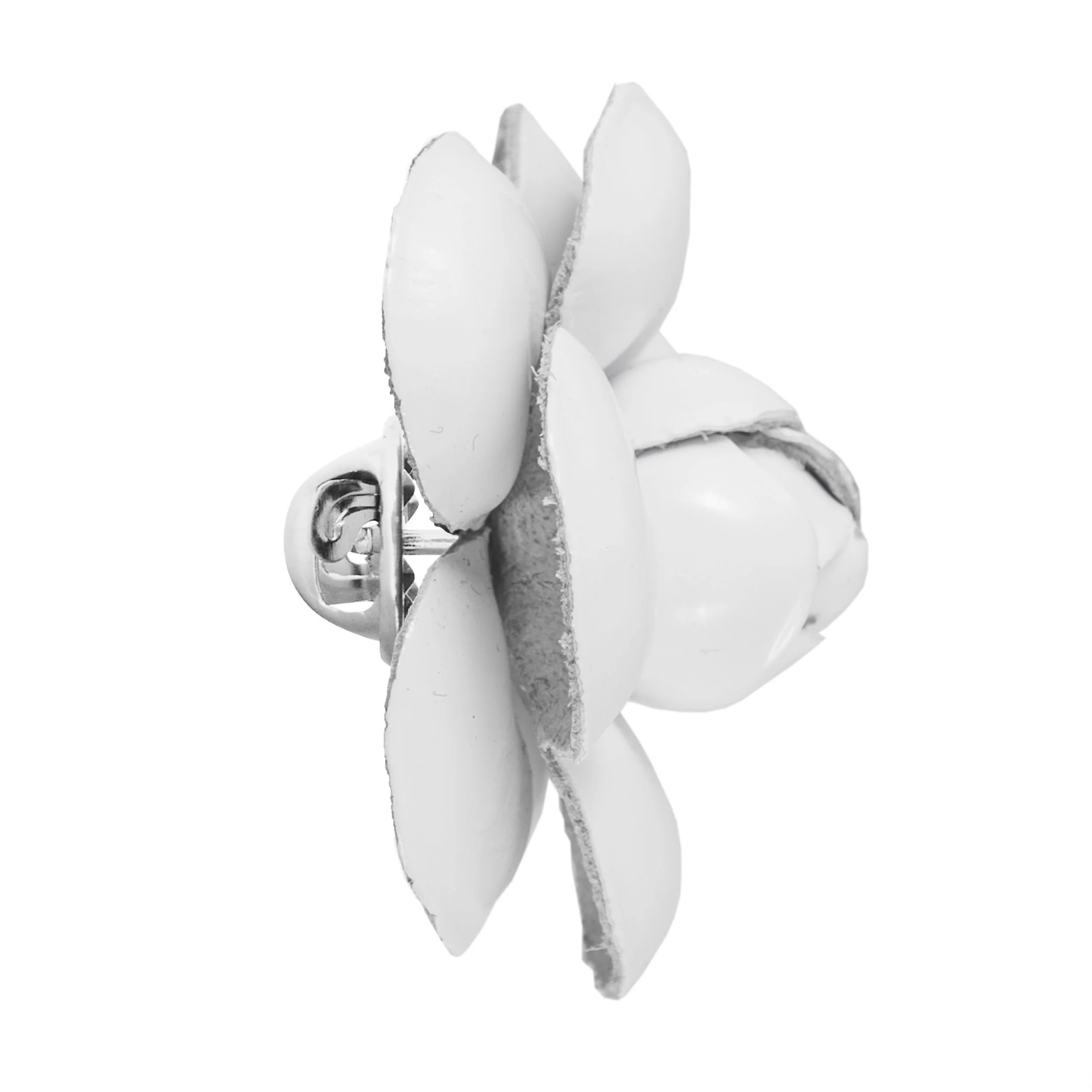 Fleur'd Pins White Patent Leather Camellia - Profile.jpg