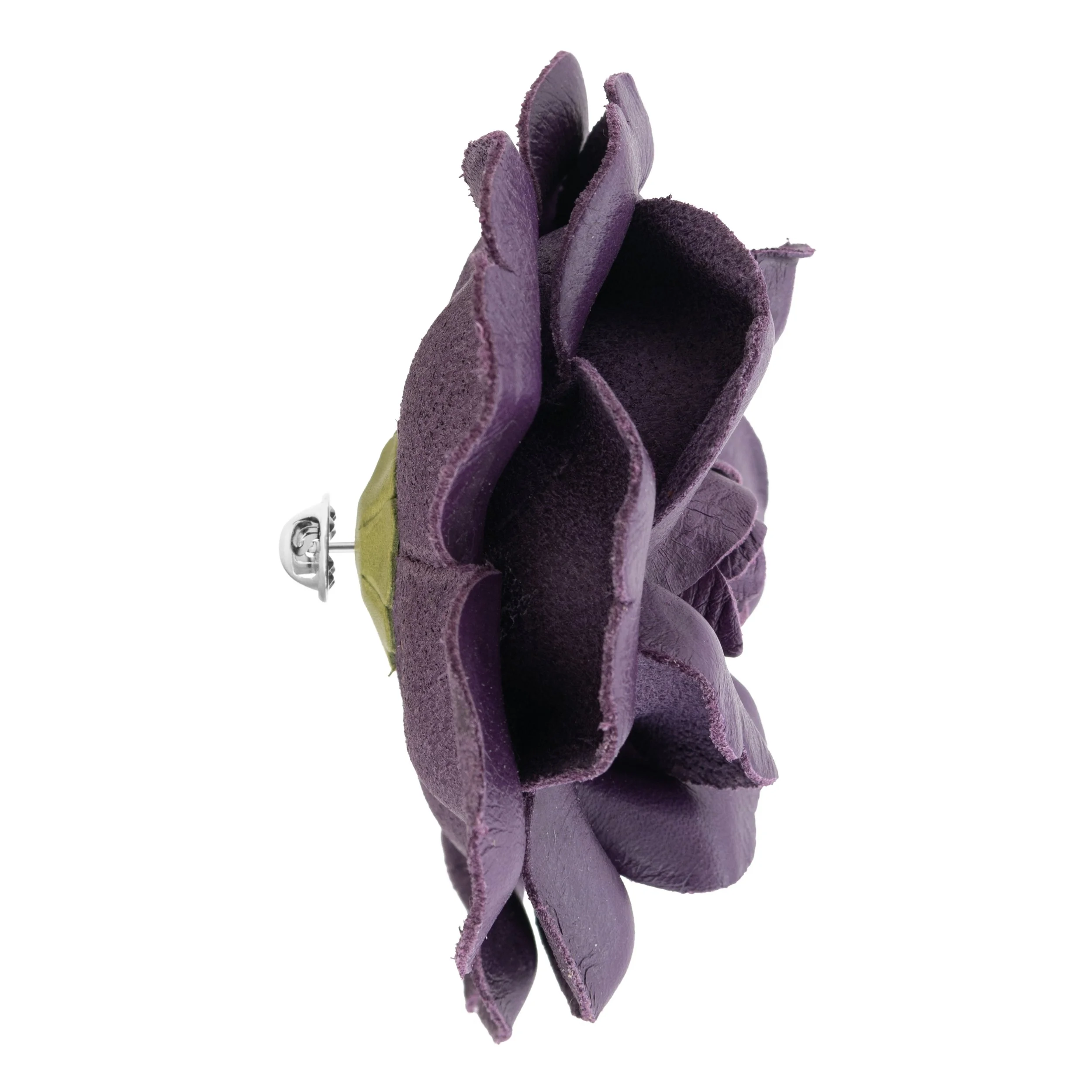 Fleur'd Pins Large Purple Leather Jonah Rose - profile.jpg