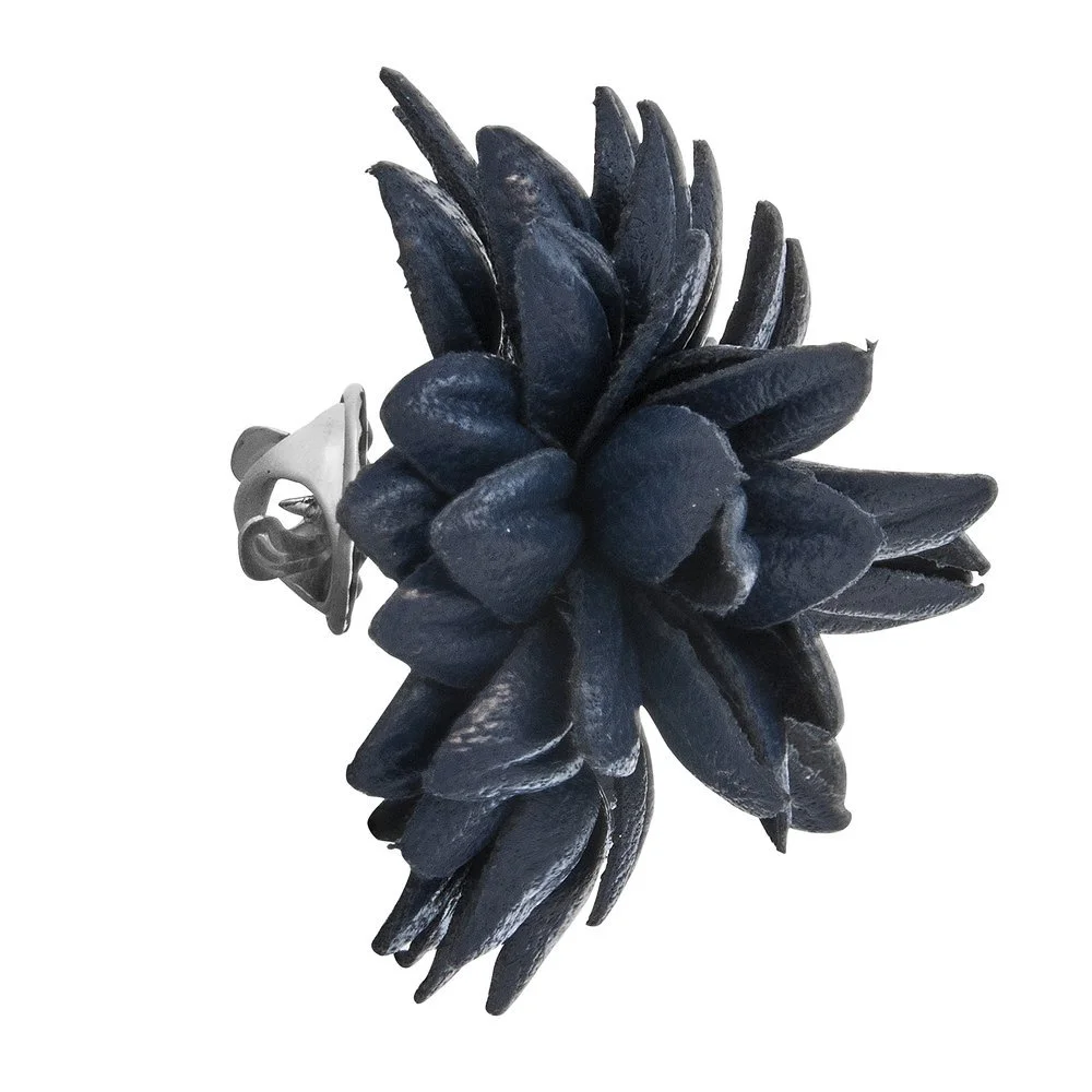Fleur'd Pins Navy Leather Dahila .jpeg