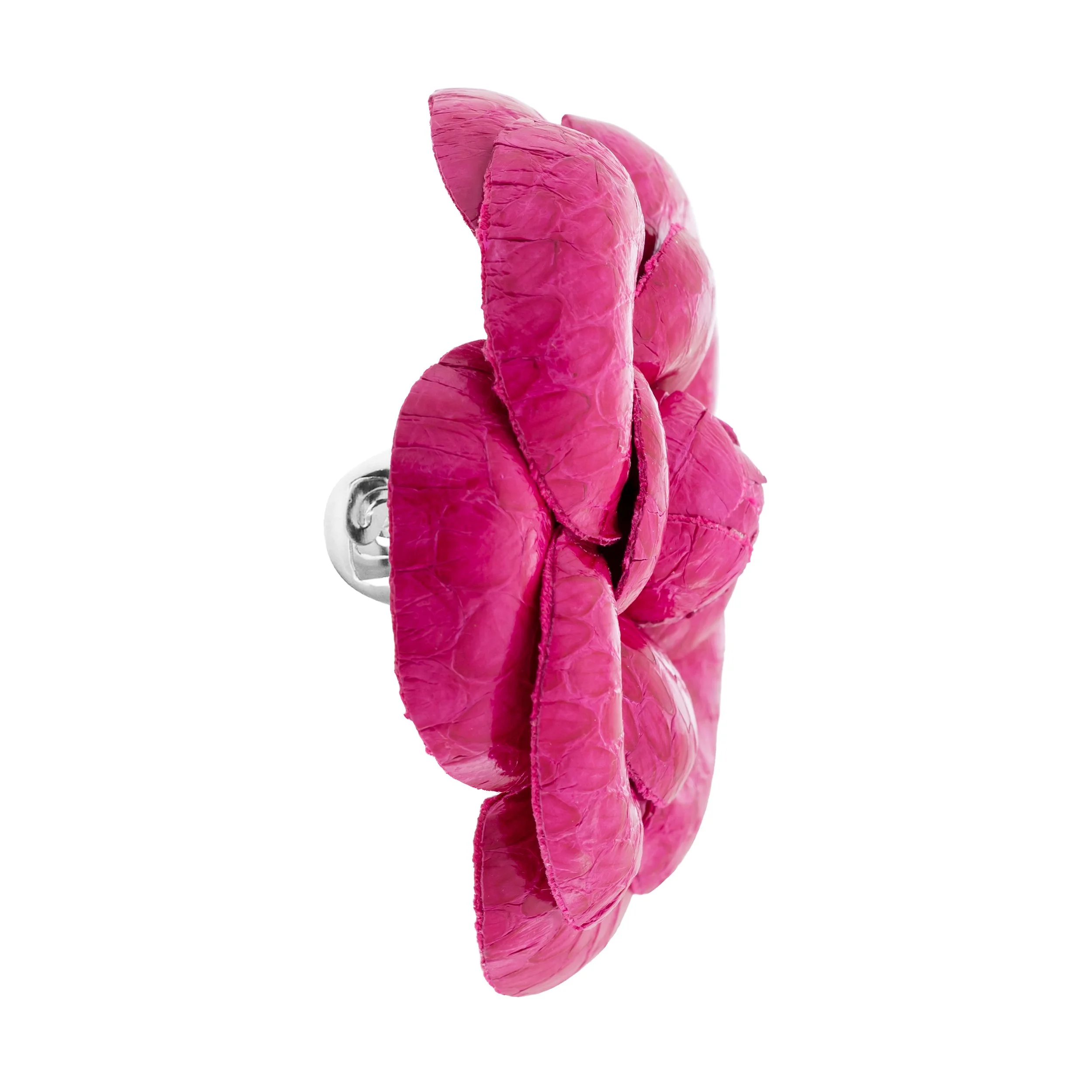 Fleur'd Pins Large Fuchsia Python Camellia - profile.jpg