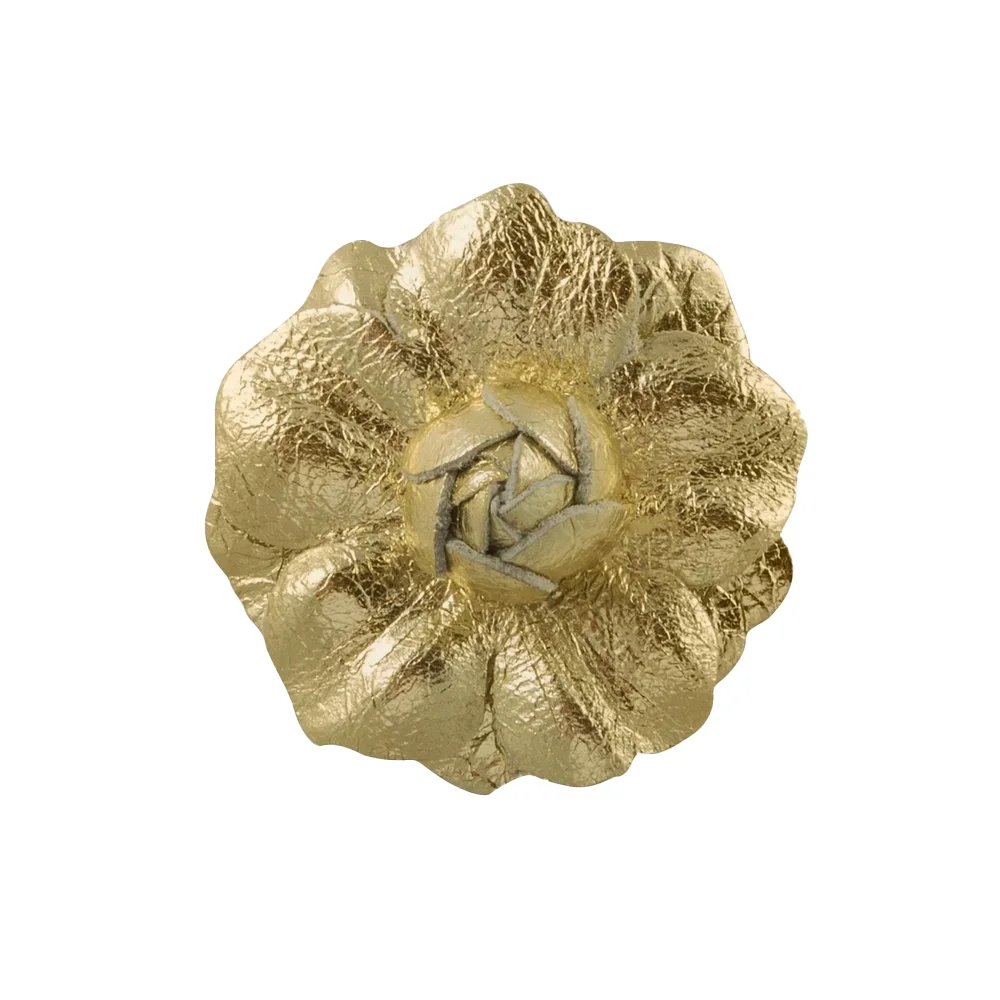 Mini Yellow Gold Leather Gardenia.webp