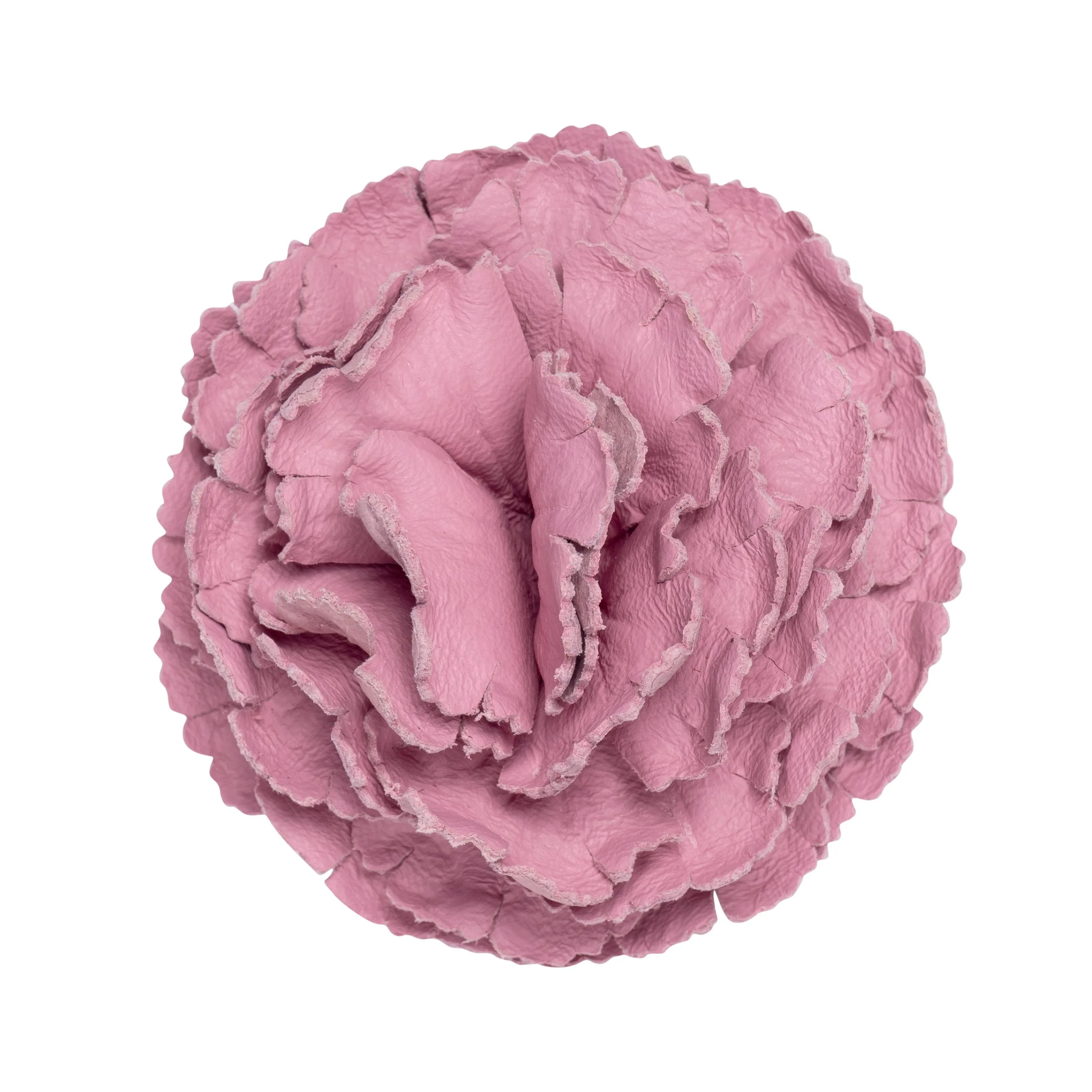 Fleur'd Pins Large Pink Leather Carnation - front.jpg