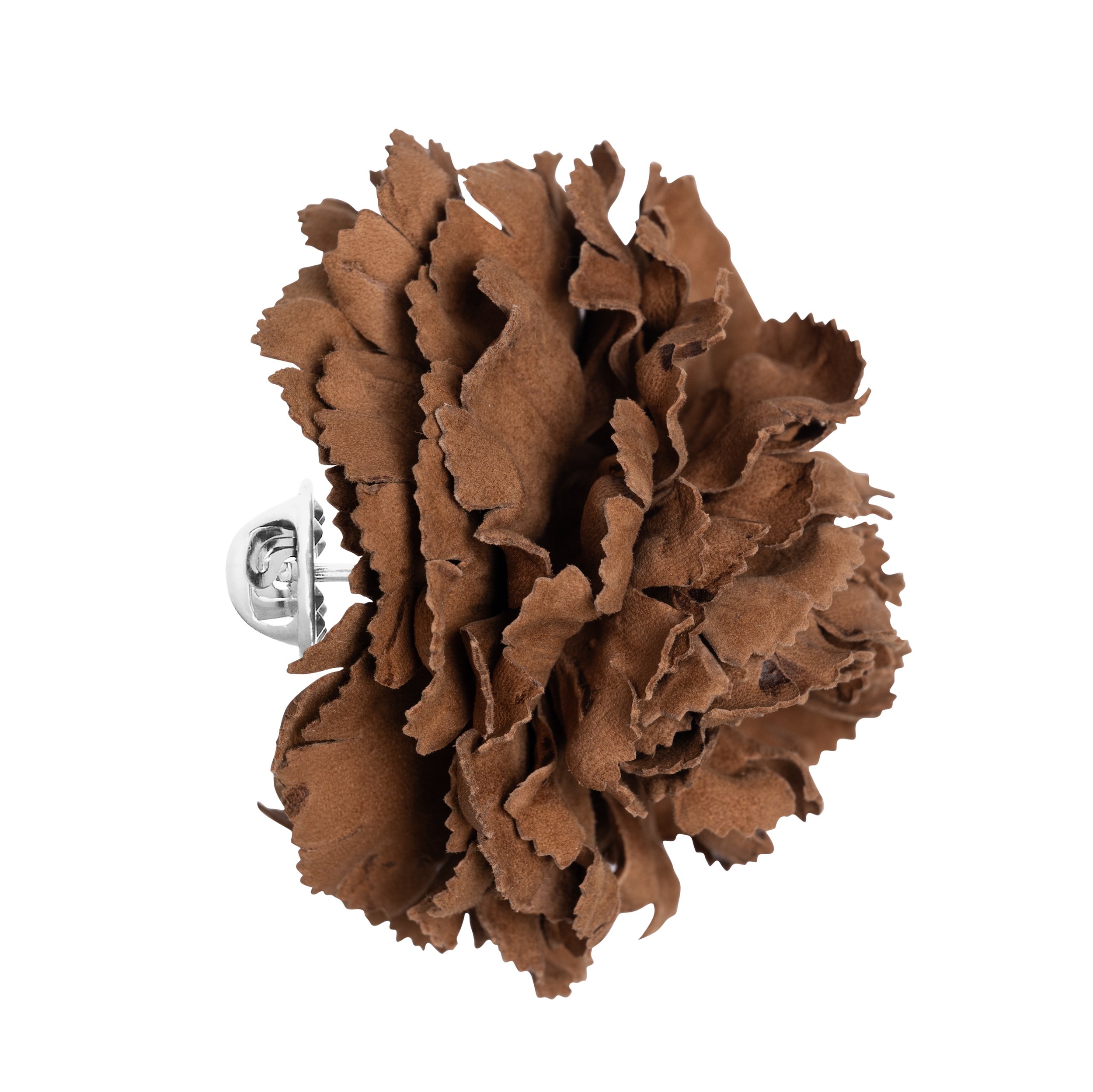 Fleur'd Pins Large Saddle Suede Carnation - profile.jpg