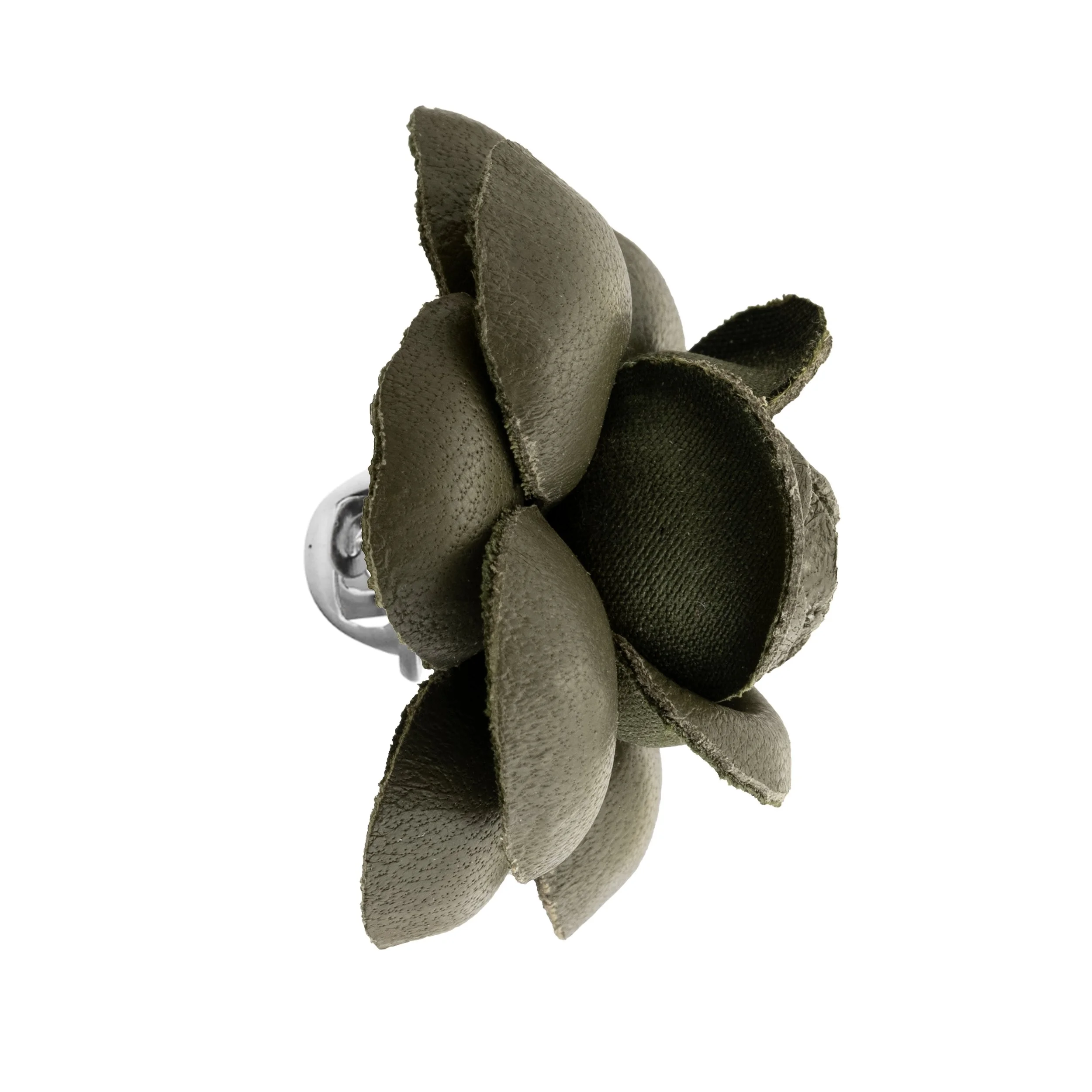 Fleur'd Pins Olive Blooming Leather Camellia - profile.jpg