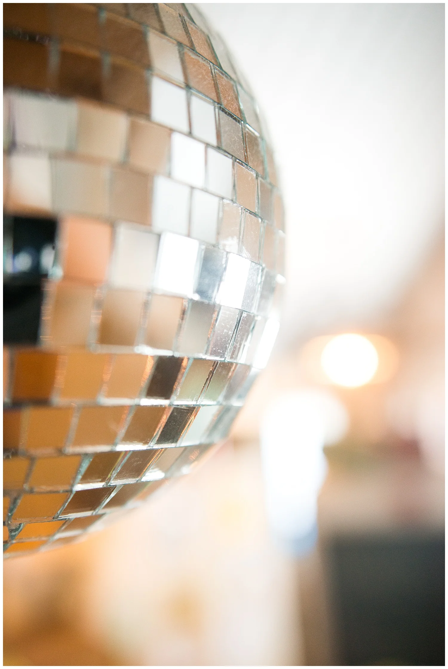 Of course she has a disco ball hanging in her home. 