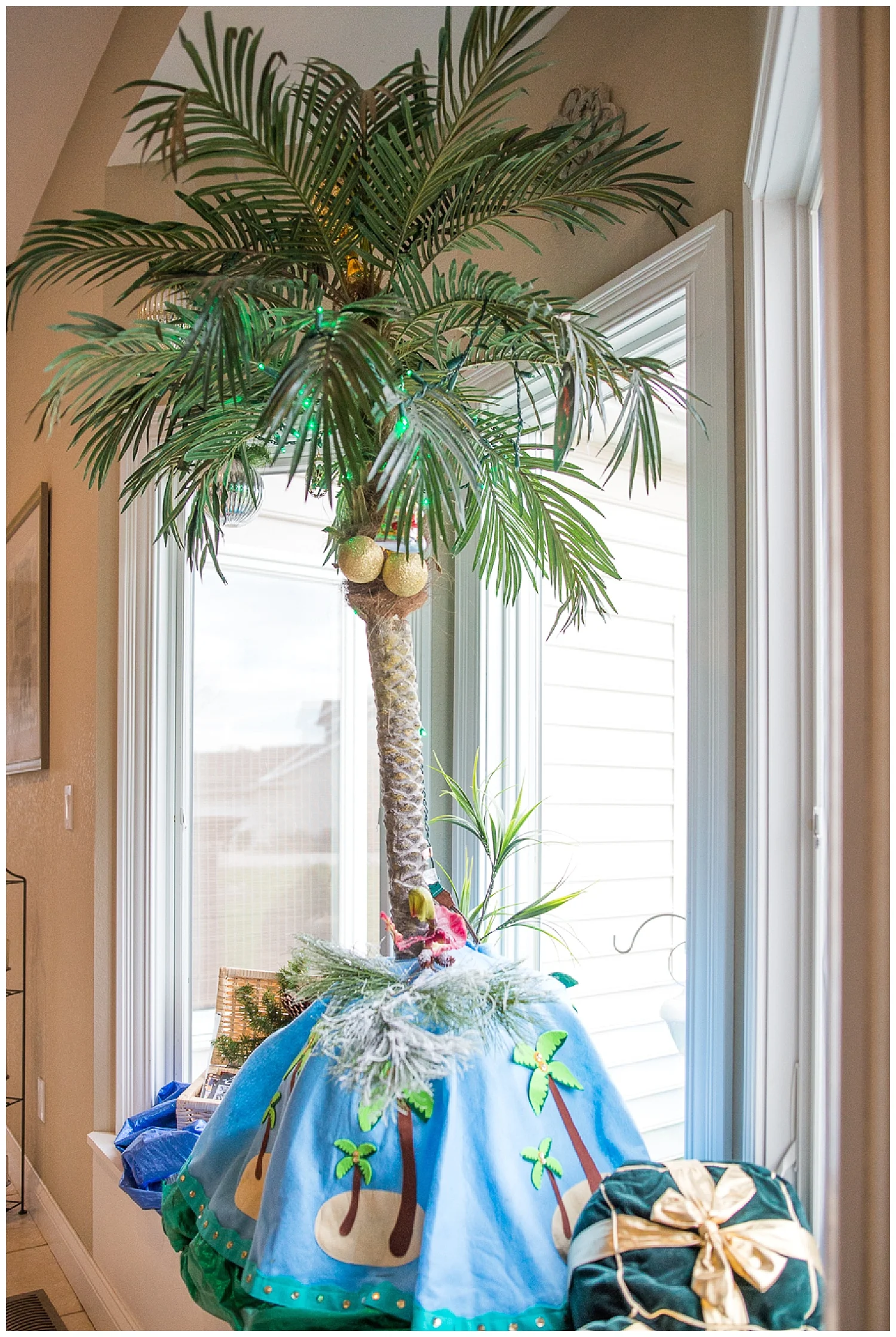 The Palm Tree tree. Yep, she’s even got one of those. Patty has a friend from Hawaii who sends her ornaments, so of course she’s got a tree especially for them. 