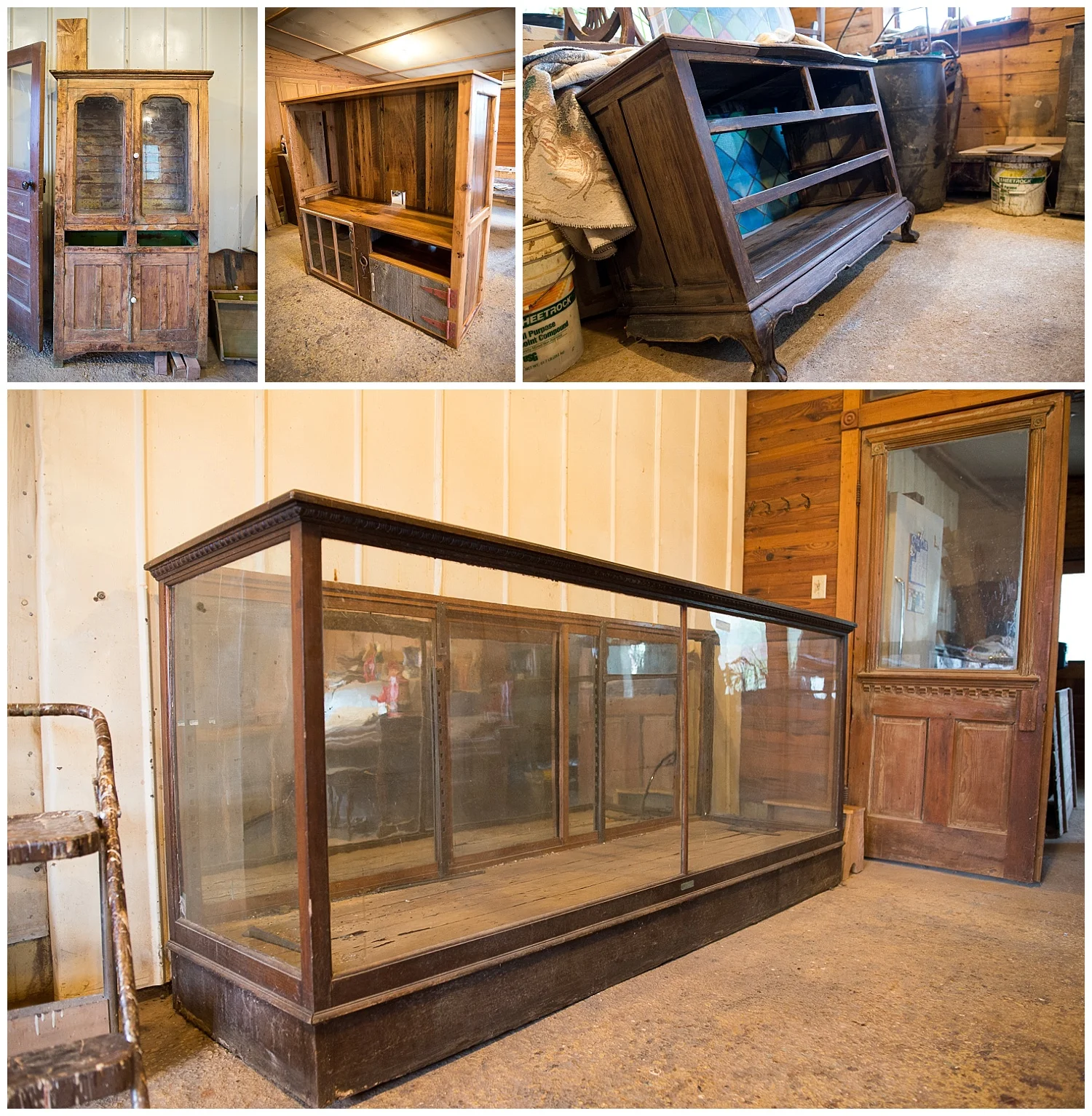 Oh, just a few of the custom pieces they're working on. Check out that door on the right. So gorgeous.