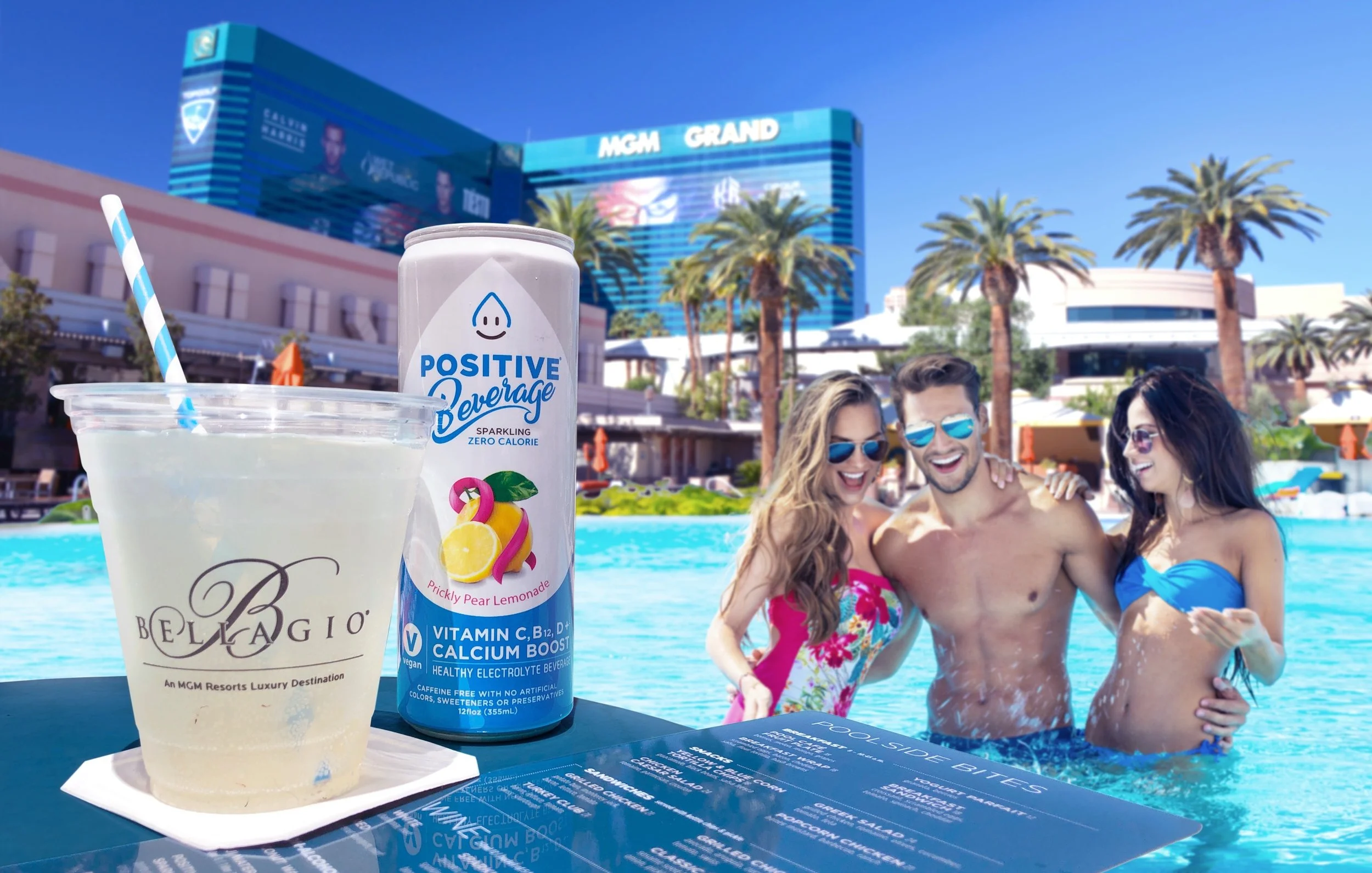 MGM Resorts International Now Serving Positive Beverage Alongside Fiji Water and Red Bull