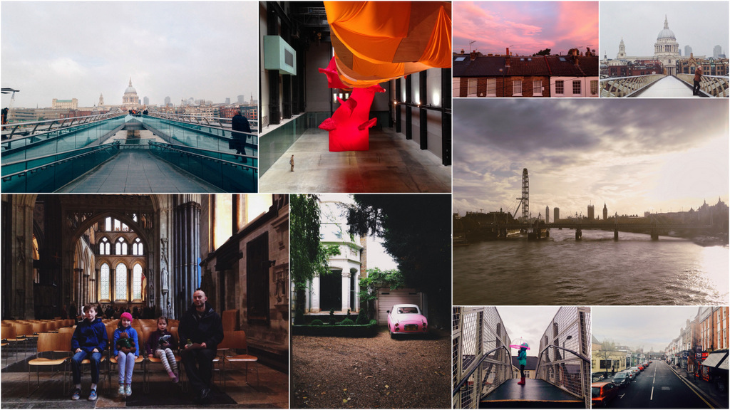 a bunch of london scenes from my iphone.