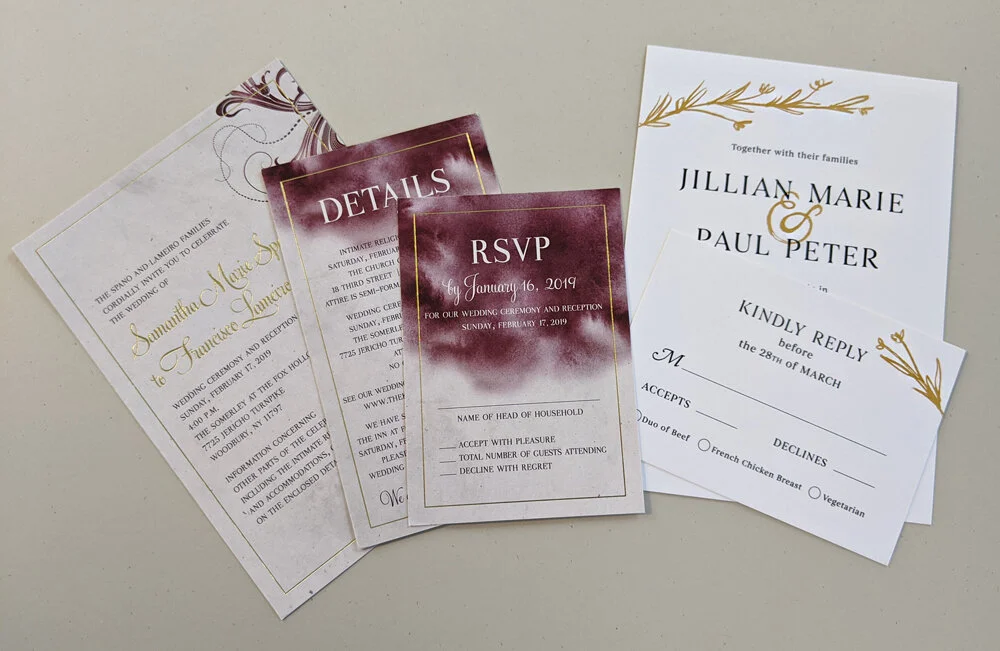 Gold Foil vs. Gold Screen Printing.