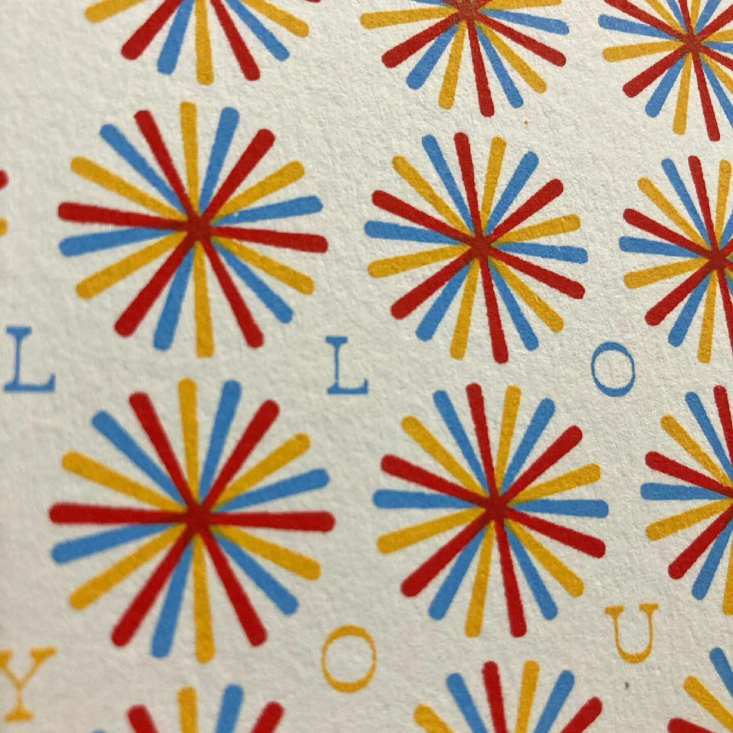 Texture on texture. #screenprinting #wip #printmaking #recycledpaper #greetingcards