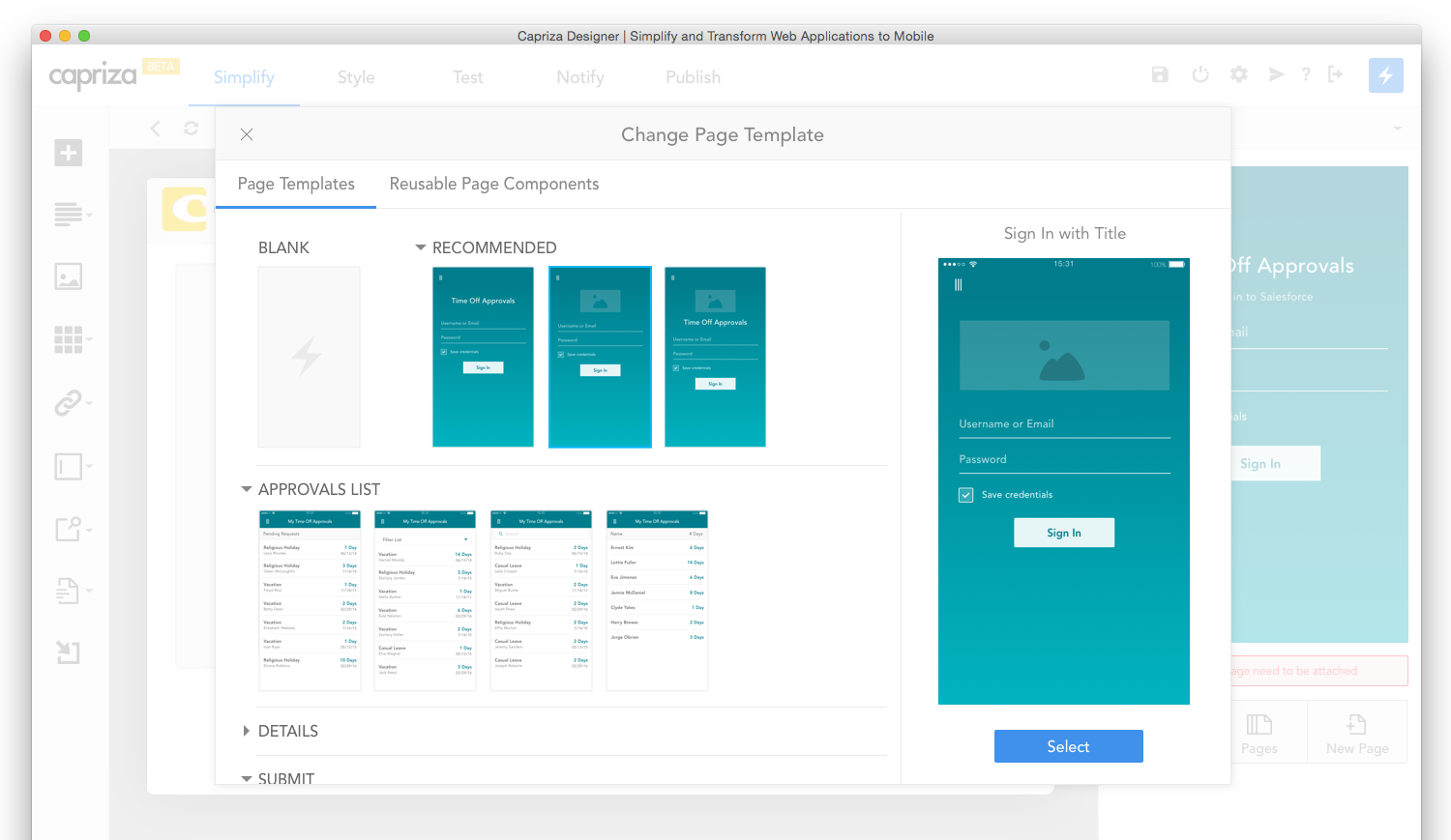 UMA-13_PageTemplateSelection.png