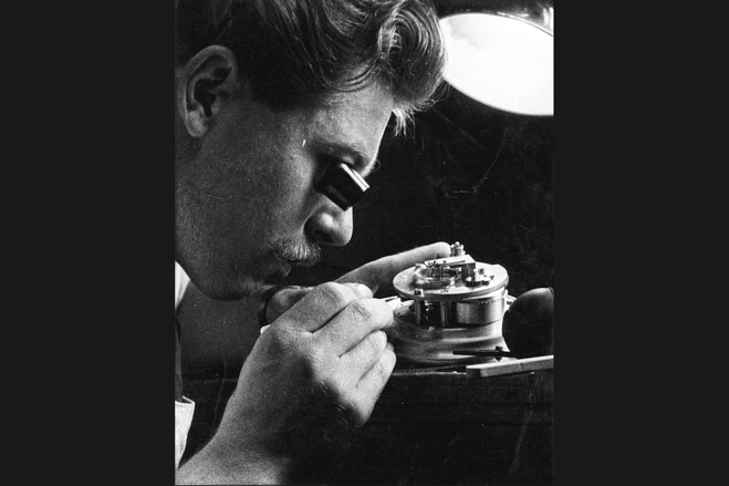 The Accomplished George Daniels at work.