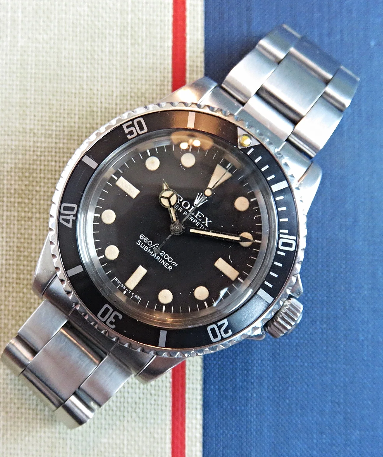 FULL SET Rolex Submariner Reference 5513 Maxi Dial 