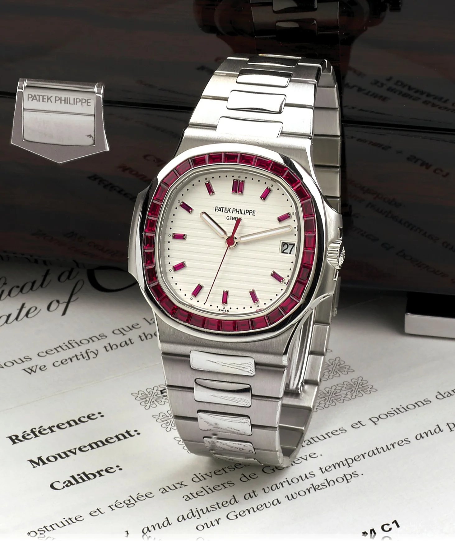 [ForbesLife] For Sale: The World's Most Exclusive Patek Philippe, A Ruby-set Nautilus in Platinum