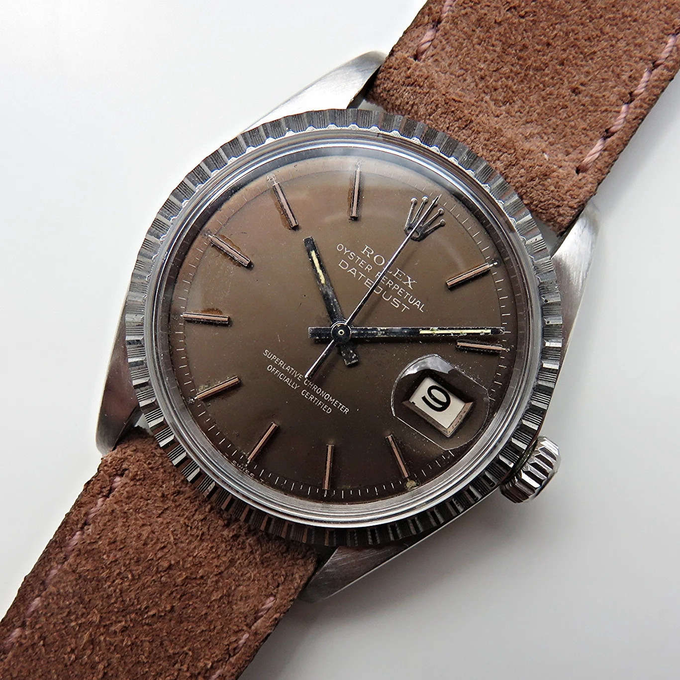 Rolex Datejust Reference 1603 Taupe Dial