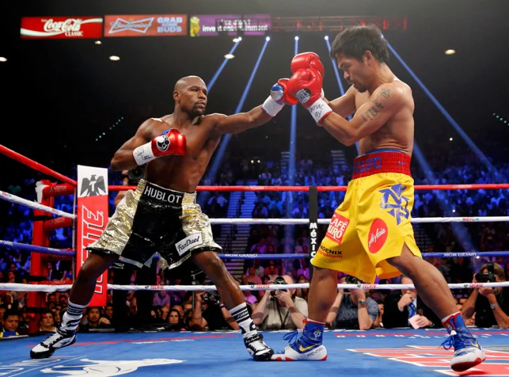 Hublot-Sponsored Floyd Mayweather Loses His Welterweight Title from the Fight of the Century