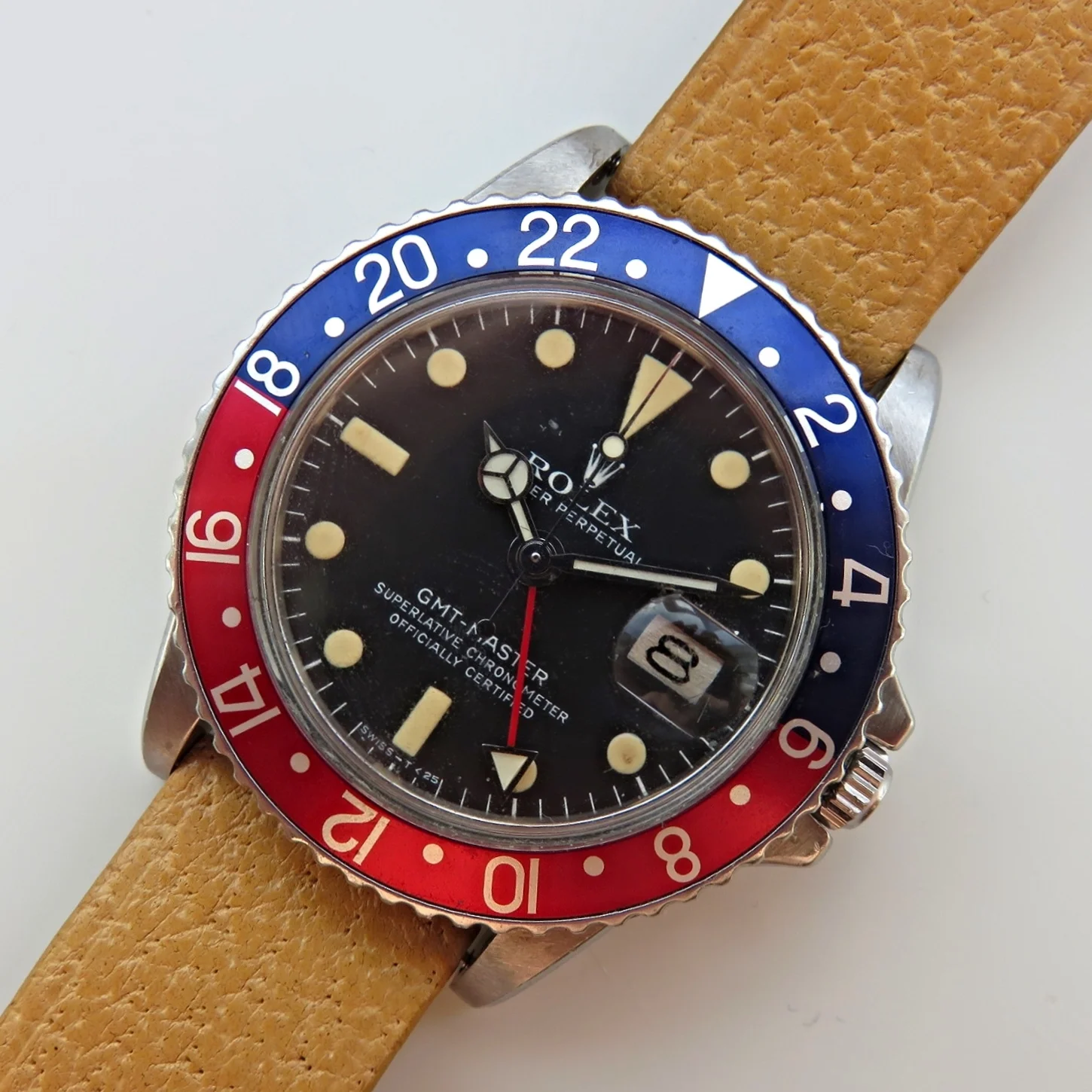Rolex GMT Master Reference 1675 Cream Patina