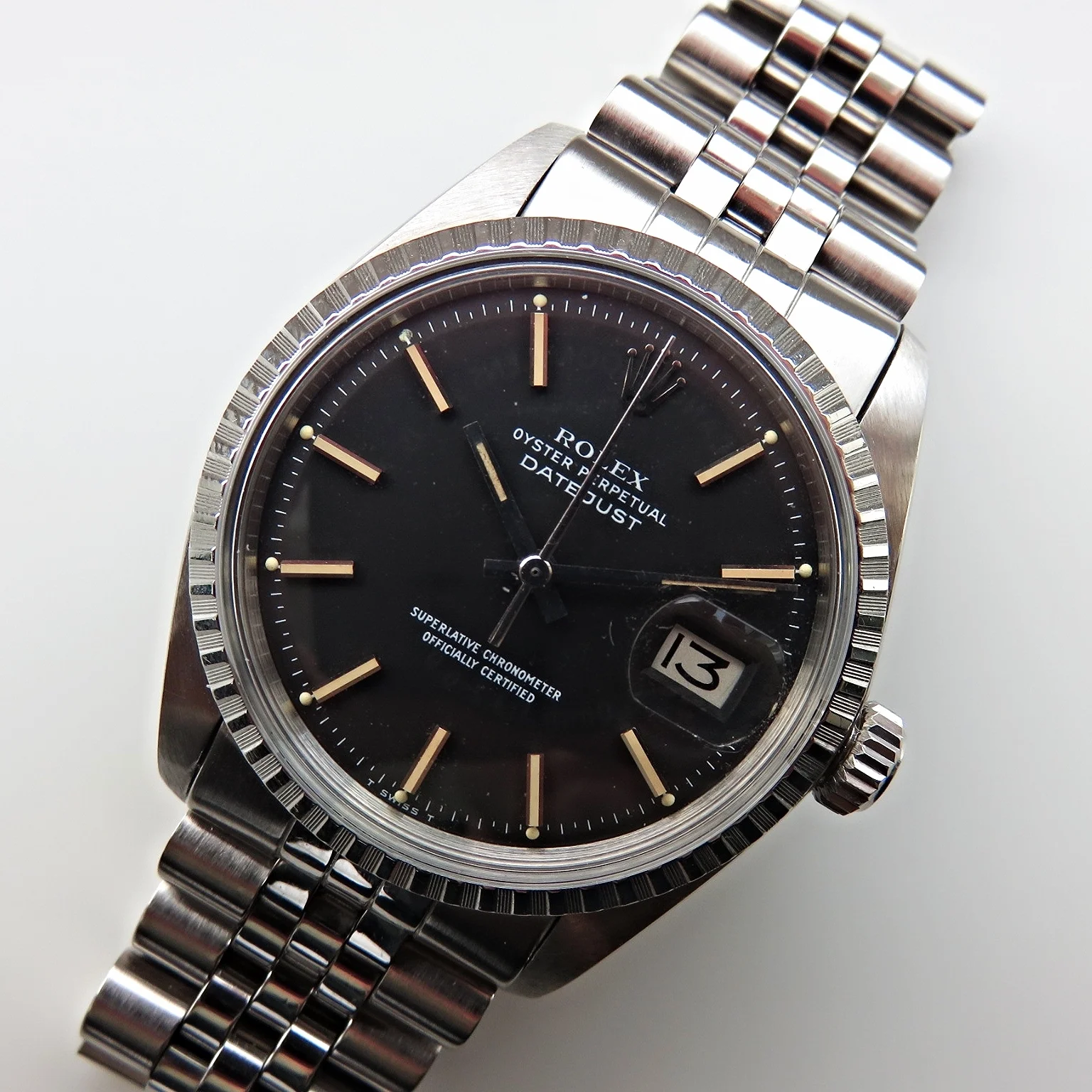 Rolex Datejust Reference 1603 Black Dial