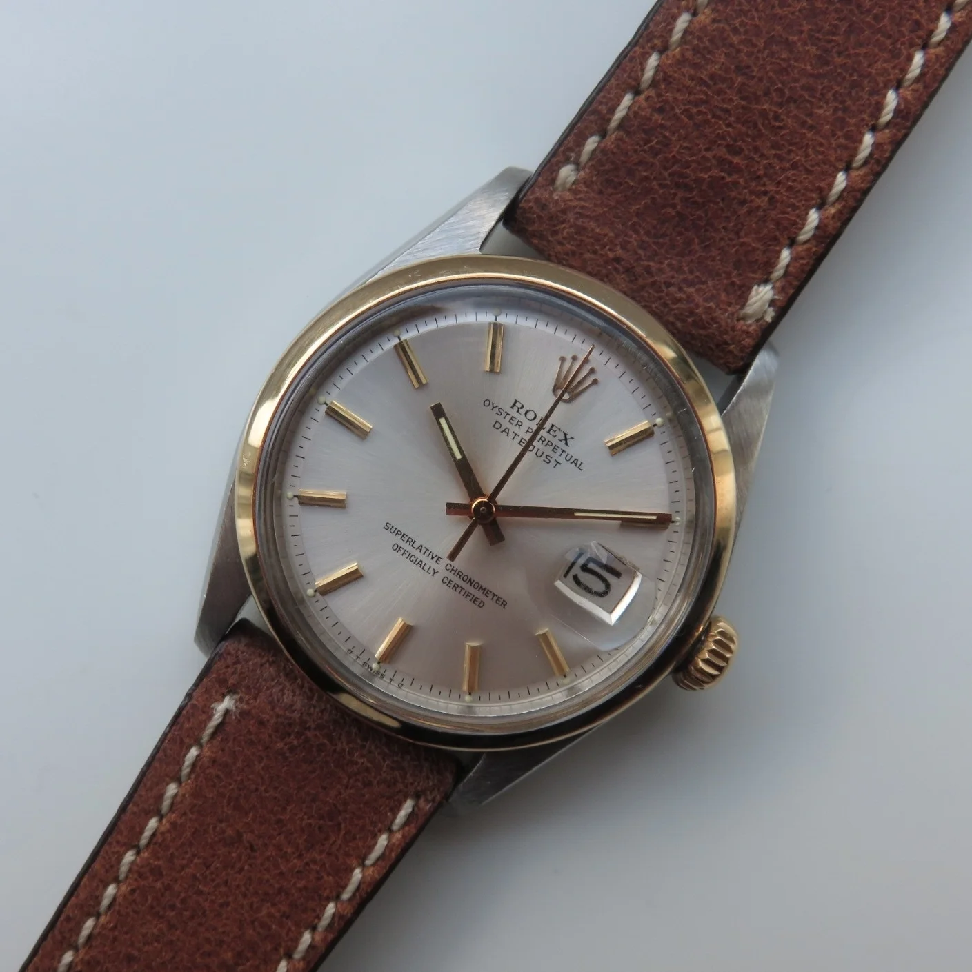 Rolex Datejust Reference 1600 Yellow Gold/Steel Sigma Dial 