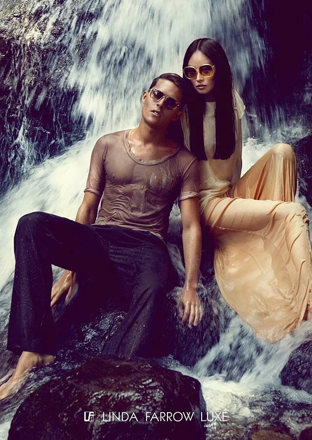 Linda Farrow S/S 13: Miao Bin Si & Cesar Casier by John-Paul Pietrus