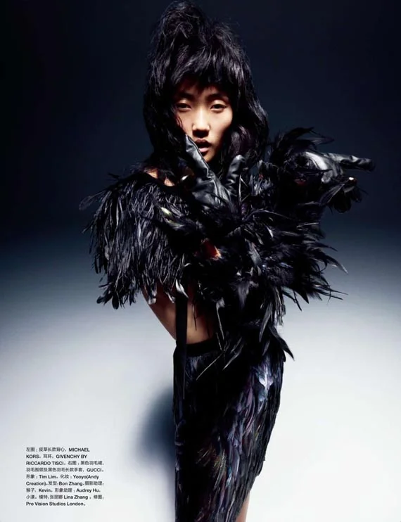 "Shaman"-Lina Zhang by John-Paul Pietrus for Numéro China