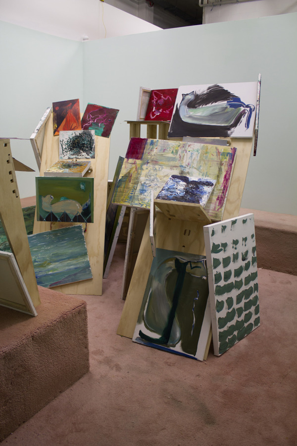 Ashleigh Wilding , 'Cat Sat' Solo Show; Installation View. Kidzcorner 18th-21st September 2012.
