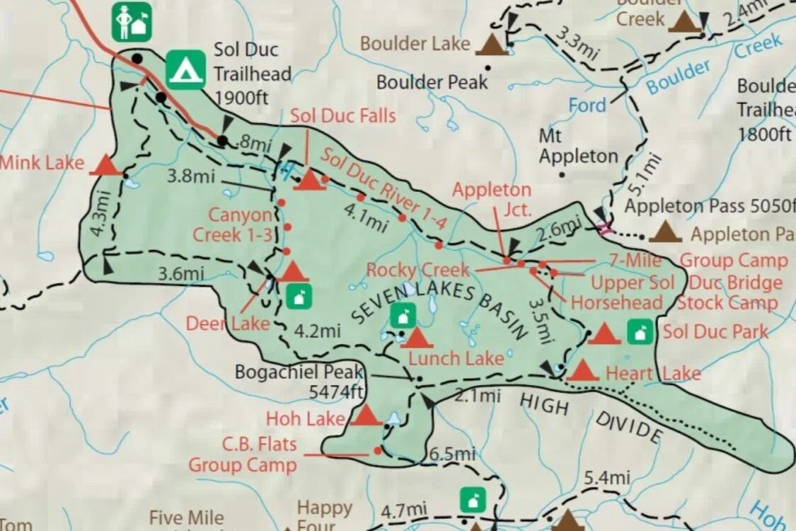 marymere falls trail map
