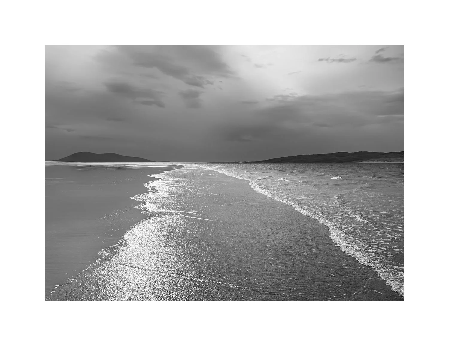 The same beach the following day.
