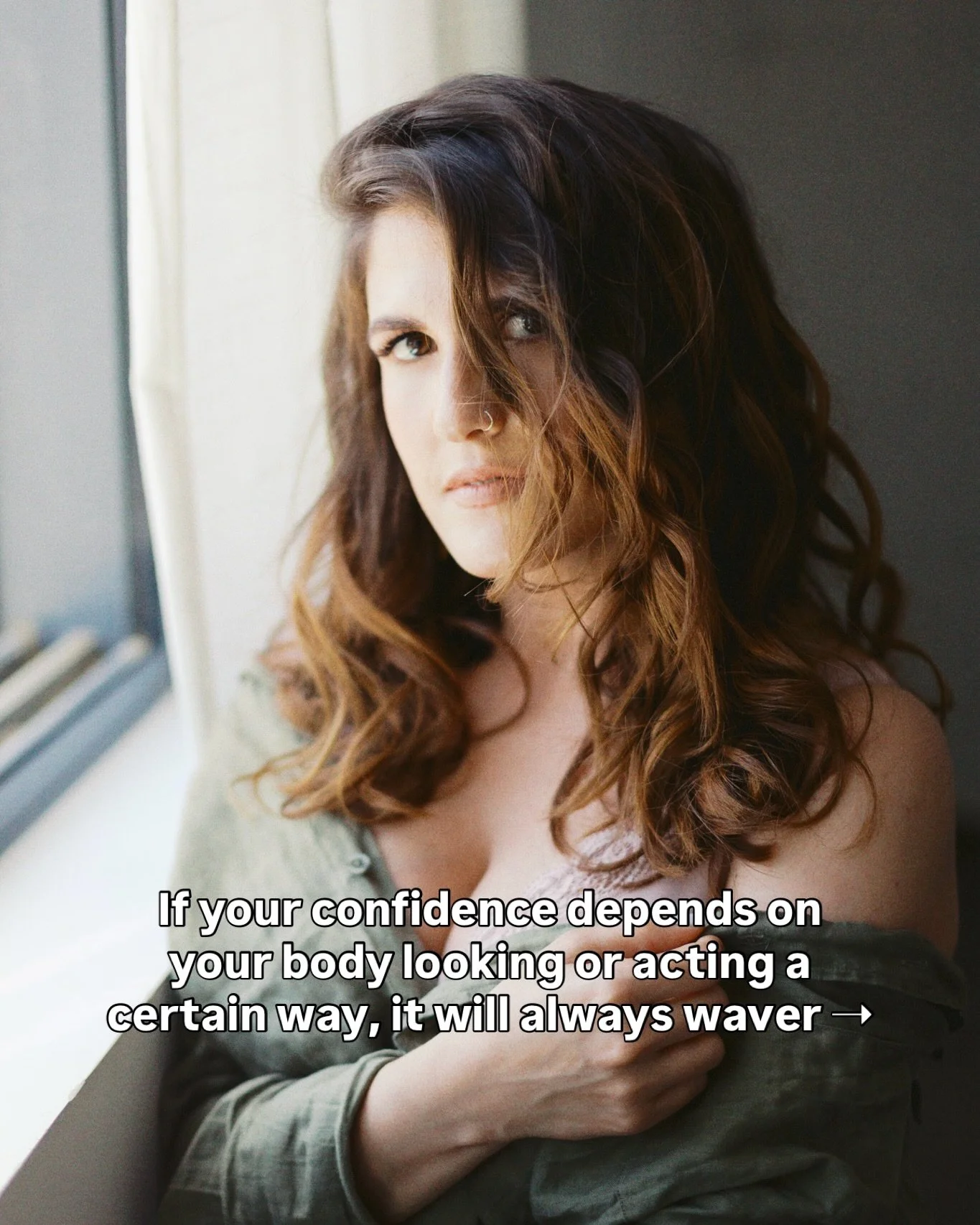 If your confidence keeps rising and falling based on how your body looks or acts&hellip;

that&rsquo;s exactly what we do on inside The New Sexy.

🙅&zwj;♀️ Not confidence as a mindset.

Confidence as something deeper. 

Embodied. Safe. Real. Unwaver