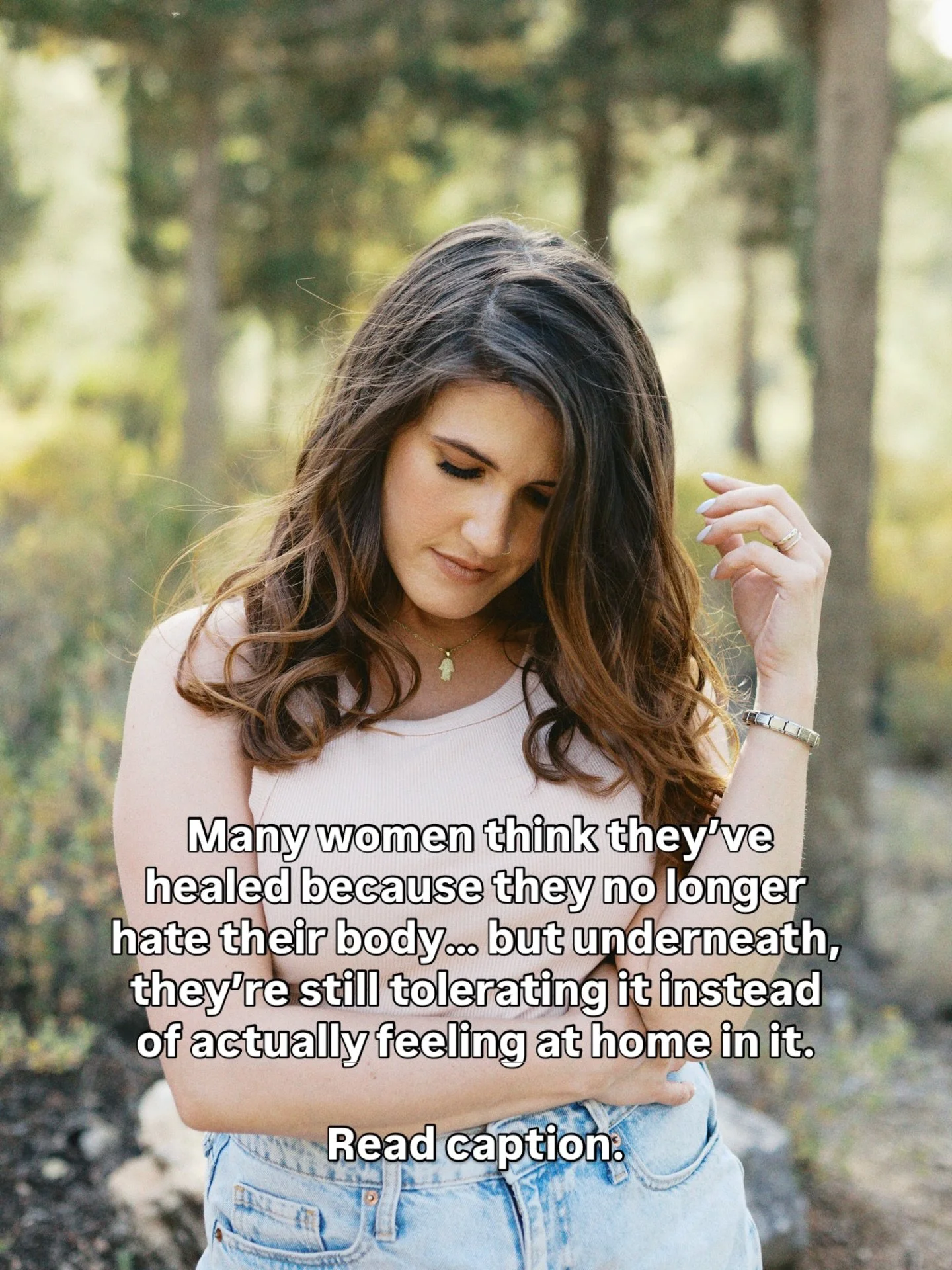 I know your relationship with your body is probably better than it&rsquo;s ever been. 🥹

You&rsquo;re more self-aware.

Kinder to yourself.

Trying to speak differently, think differently, show up differently.

But while you&rsquo;re working on bein