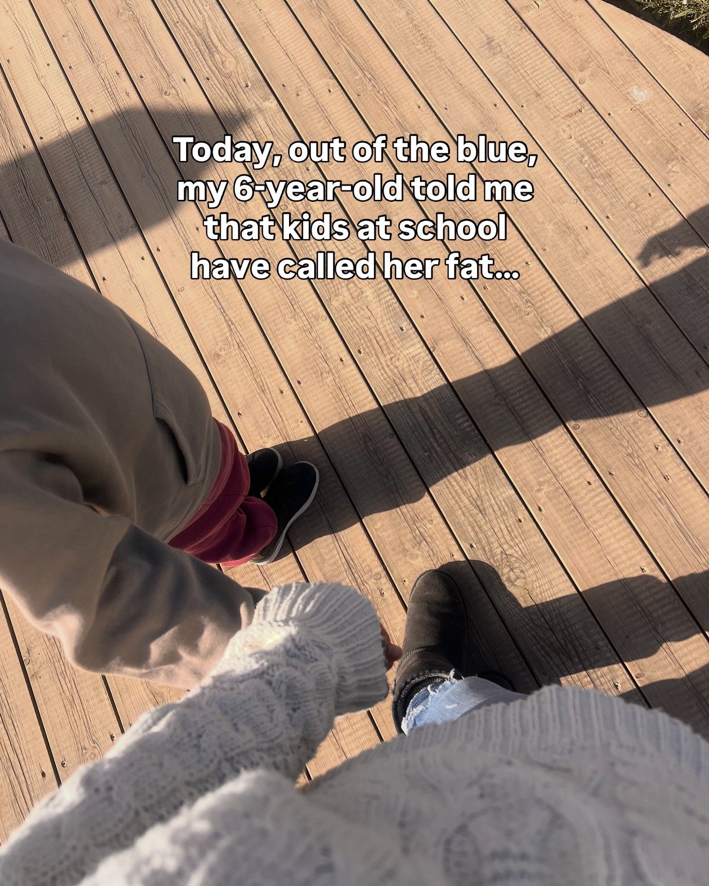 I wasn&rsquo;t surprised or alarmed when my 6-year-old told me kids at school called her fat 🤦&zwj;♀️

This is what happened next &rarr;

Read until the end to see how we can create moments of safety, love, and healing around body image that we all 