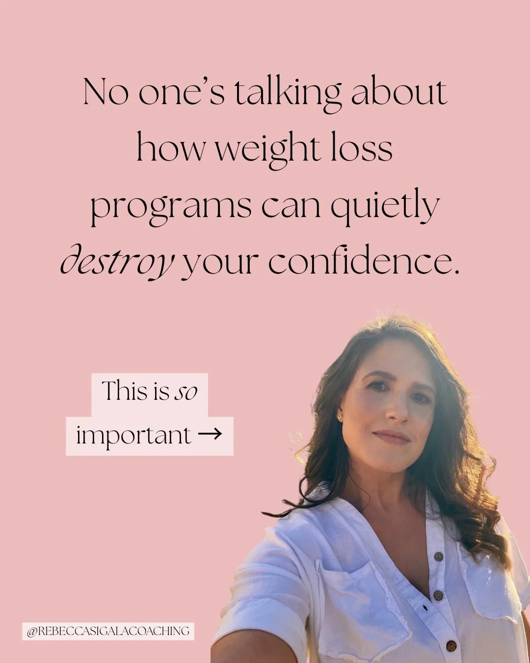 This is something I&rsquo;ve seen for years&hellip; in so many women I&rsquo;ve worked with, and across all different types of weight loss programs. 💔

I haven&rsquo;t really spoken about it publicly until now.

But if you&rsquo;ve ever felt this&he