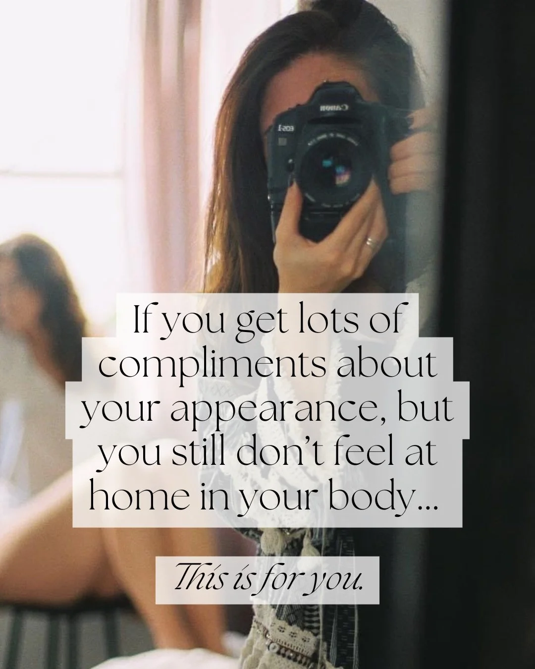 Body image isn&rsquo;t just about appearance. 🙅&zwj;♀️

It&rsquo;s about how women experience themselves and live inside their bodies.

The work I do has always been and will always be for ALL bodies.

Because body image struggles don&rsquo;t discri
