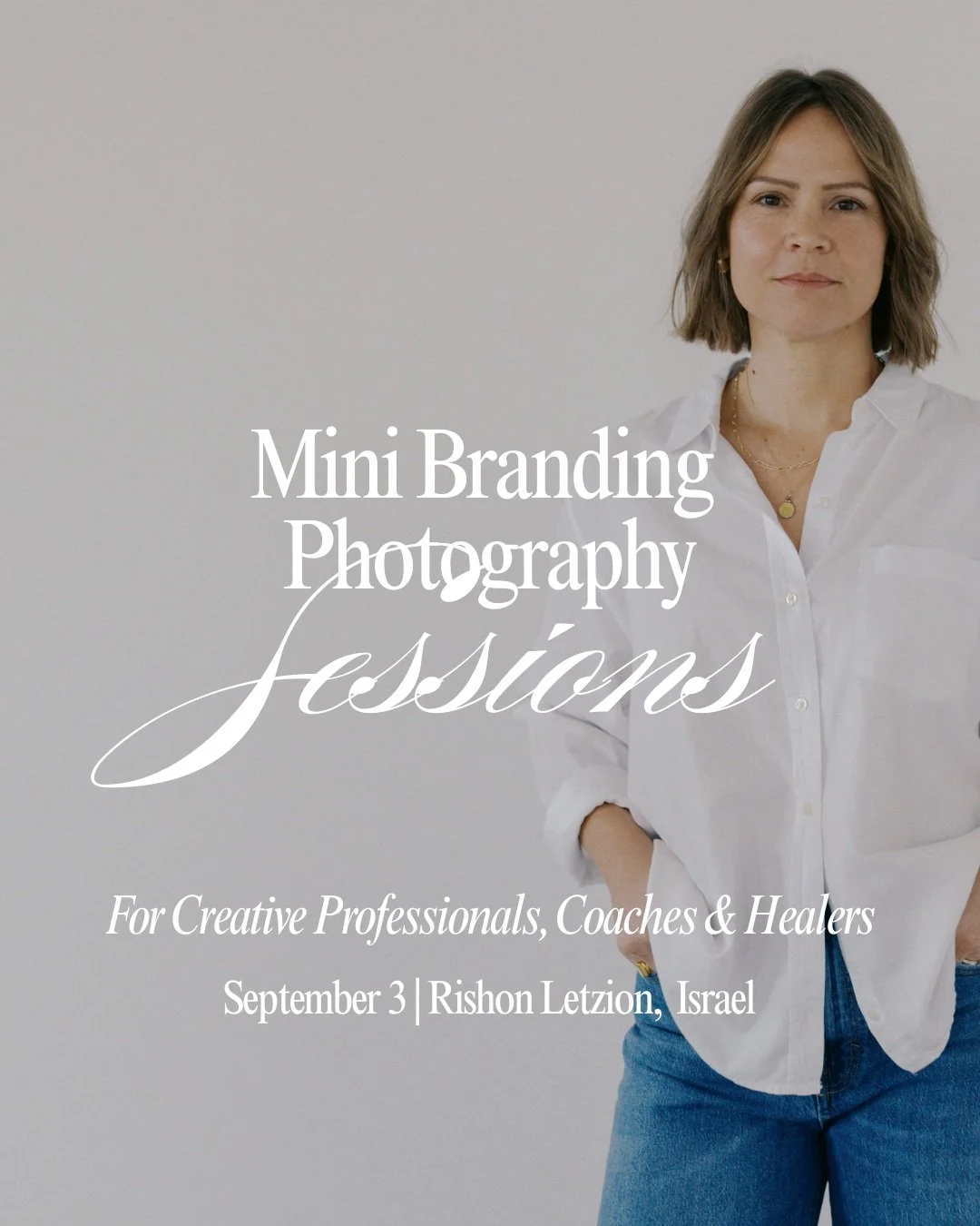 A special, limited time offer for creative professionals, coaches, and healers ✨

Comment or DM "BRANDING" for details and to reserve your spot. 

#branding #israel #israelphotographer #minisessions