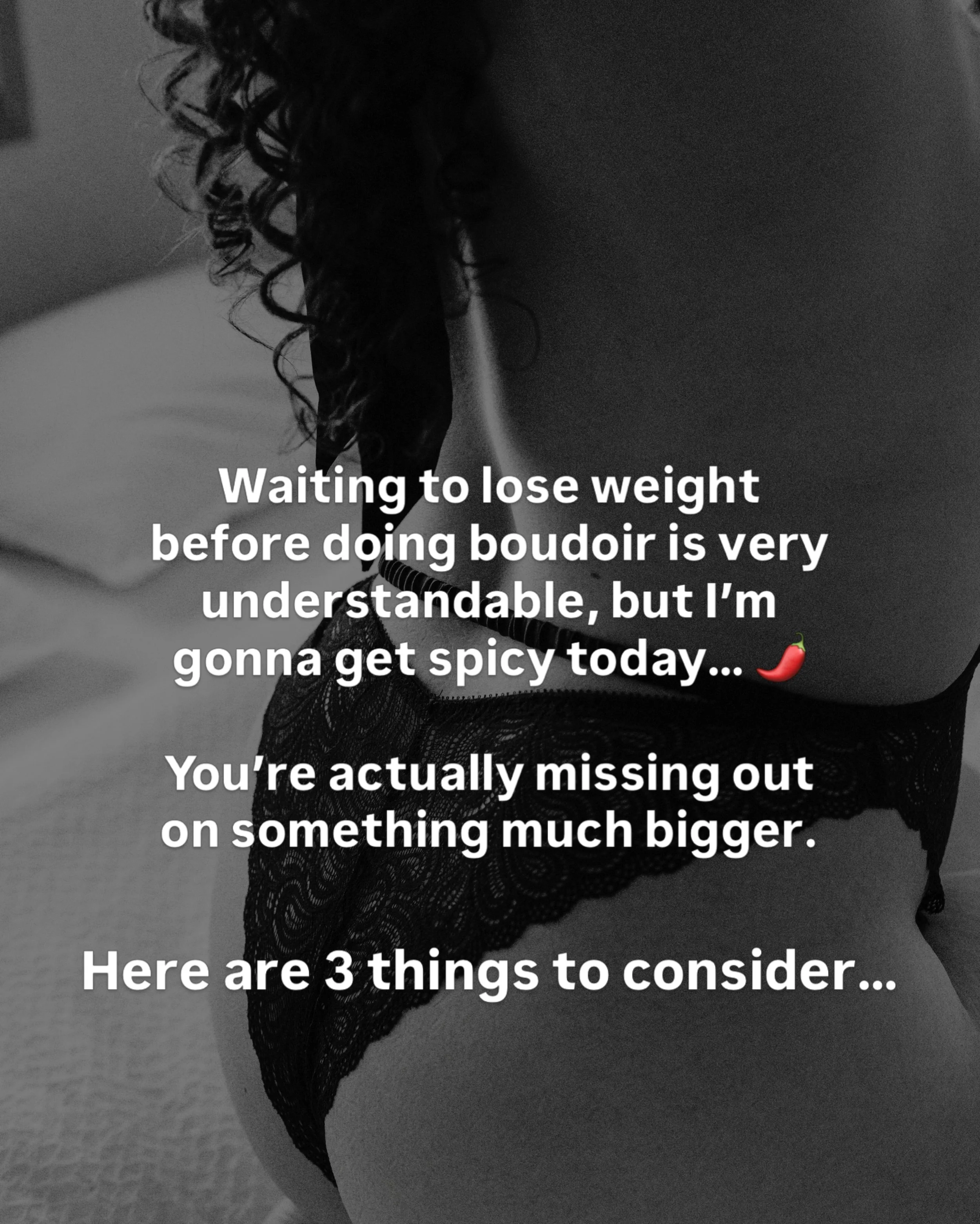 Feelin&rsquo; spicy 🌶️ 

Don&rsquo;t miss out. We&rsquo;re coming to NYC in just one week and have 2 spots left. 

#boudoirphotography #healing #selflove #nyc