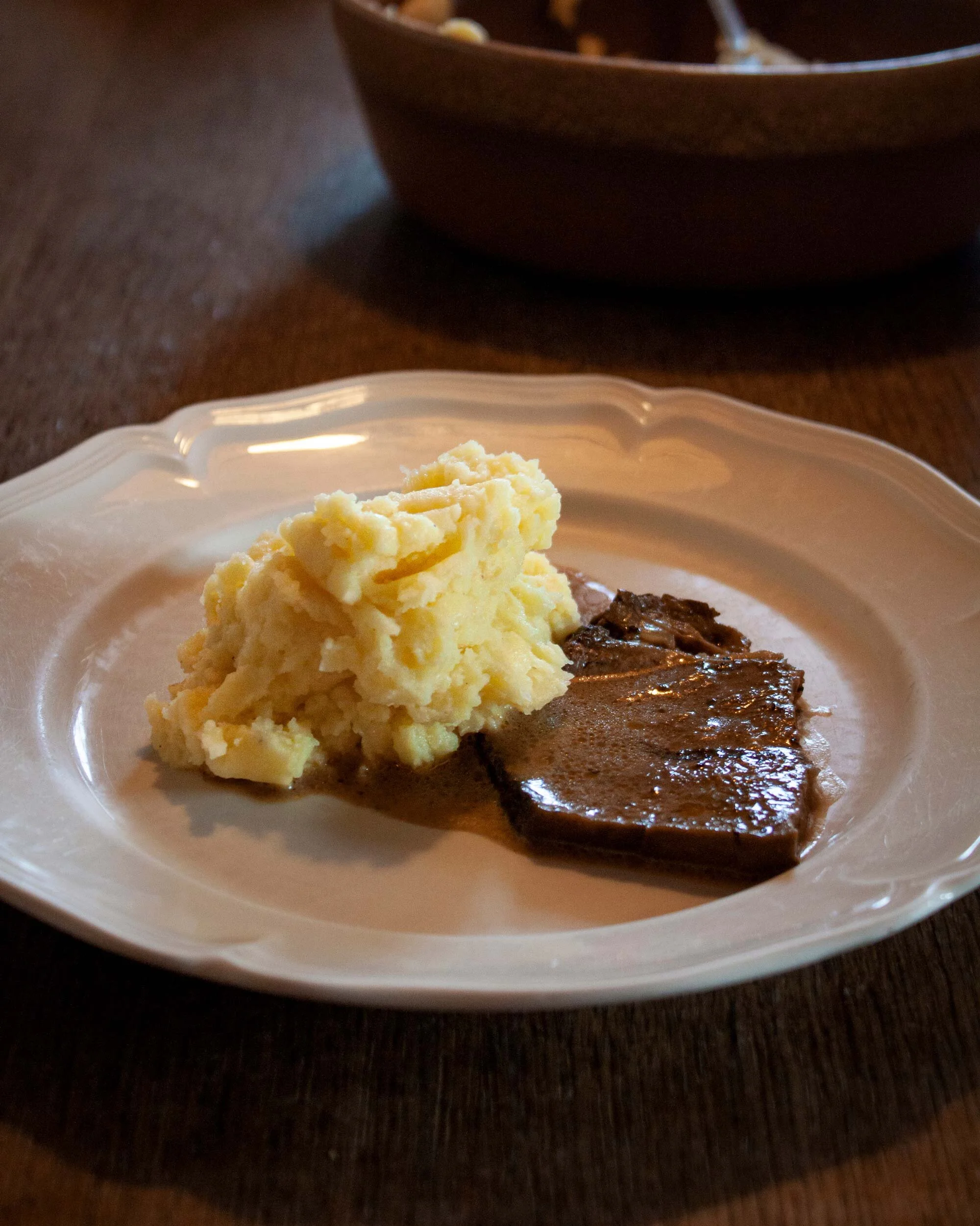 Rindsbraten mit Kartoffelstock