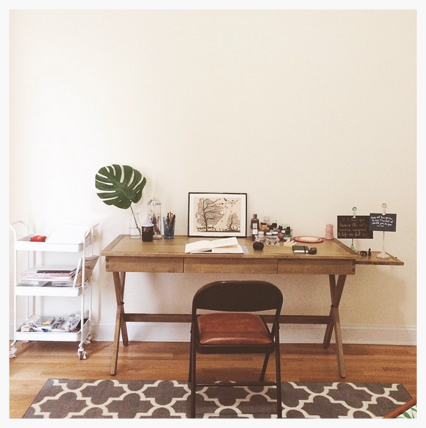 Table and cart from World Market.