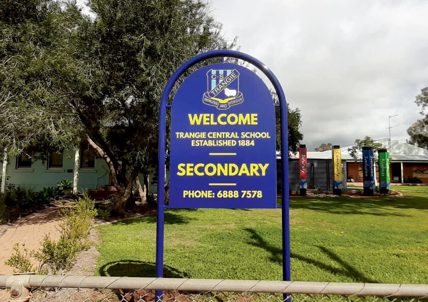 school signage