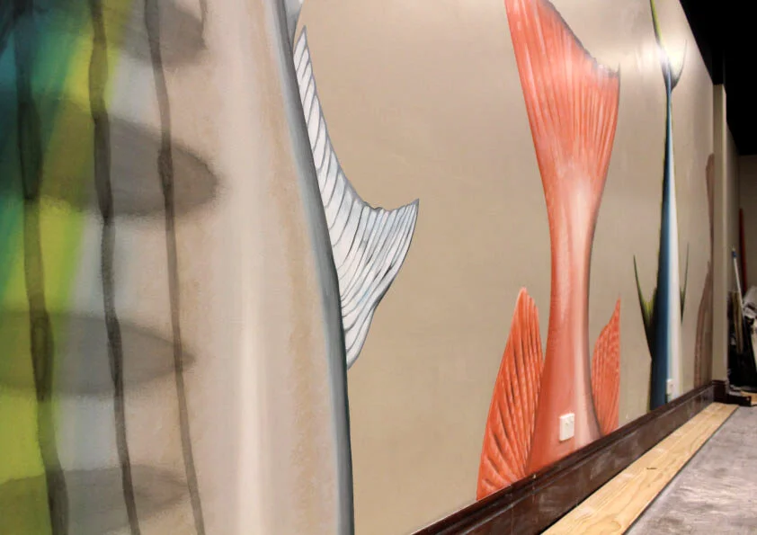 tanoshi dubbo fish mural