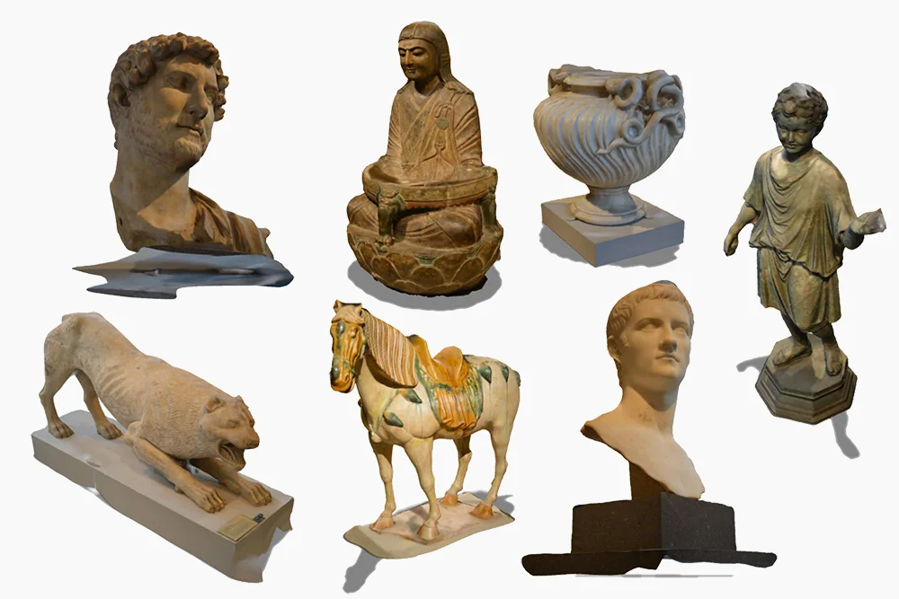 3D scanning from Met asian art and geek and roman collections.