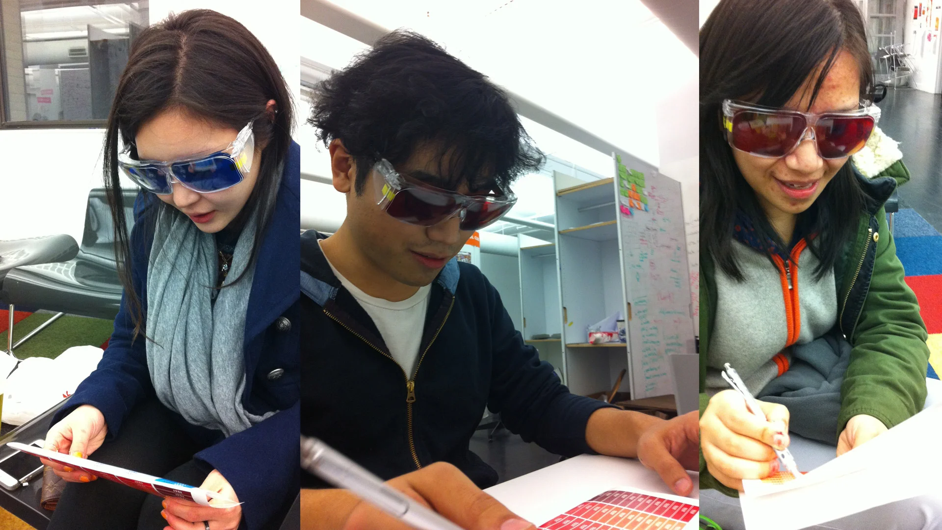 User testing with color palette to test the visibility / readability.