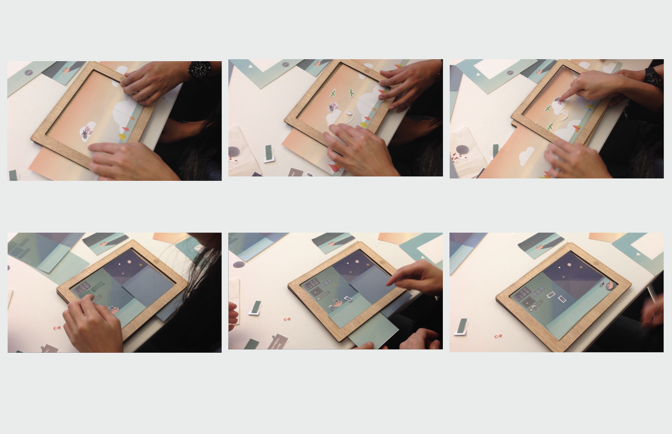 User testing with paper prototype for both game play.