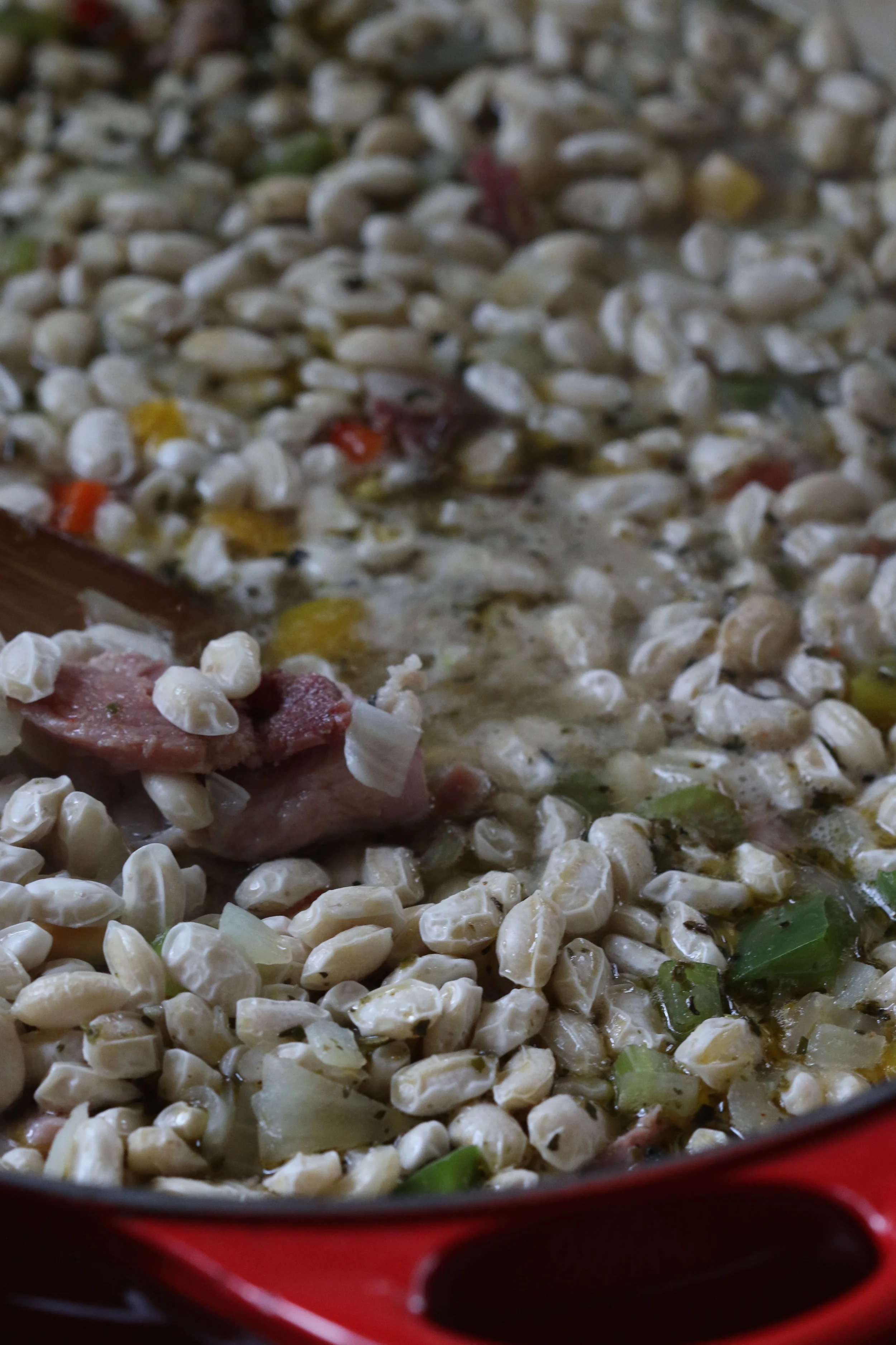 Big ol batch of white beans y delicacies