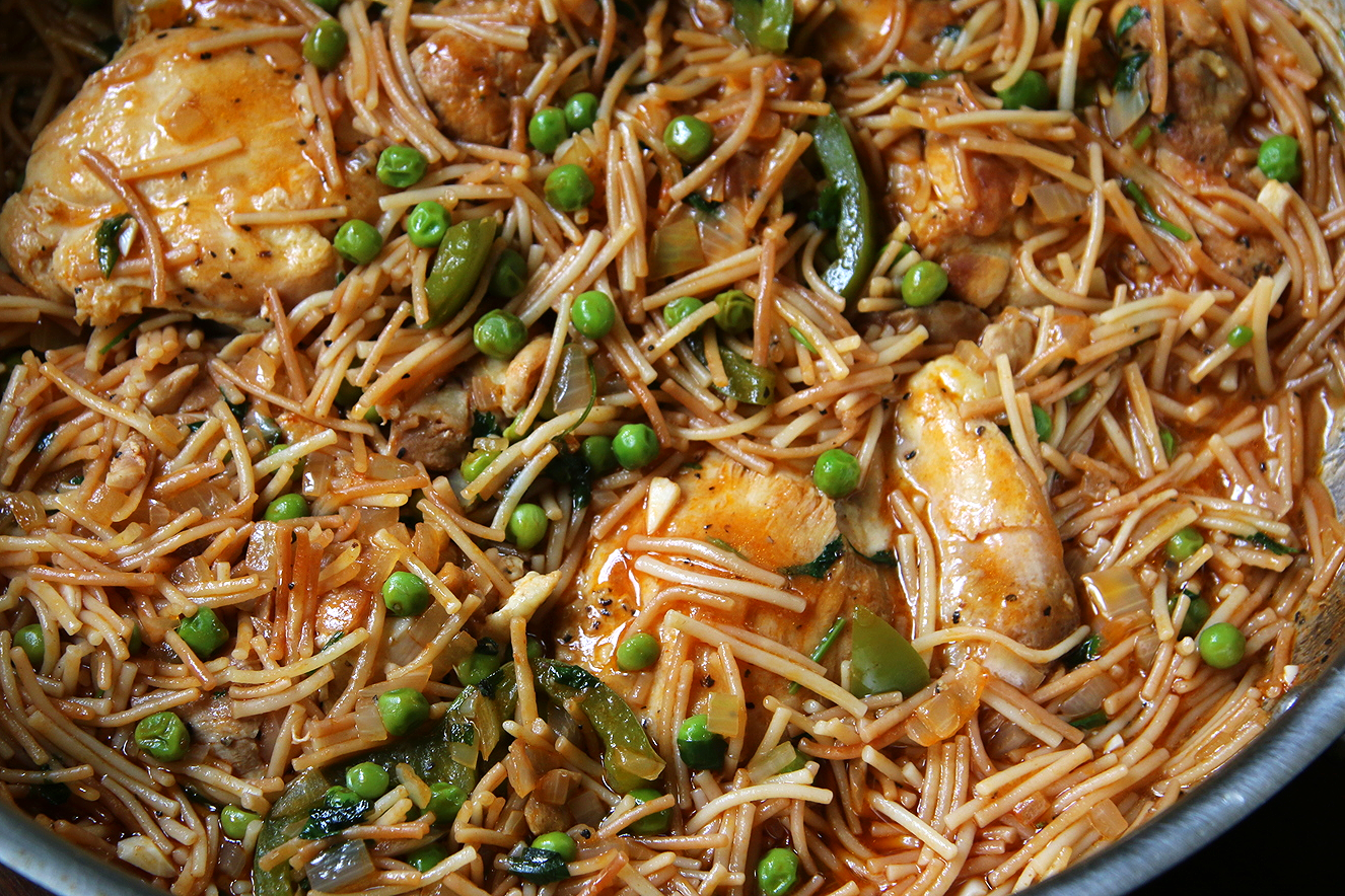 tex mex chicken fideo